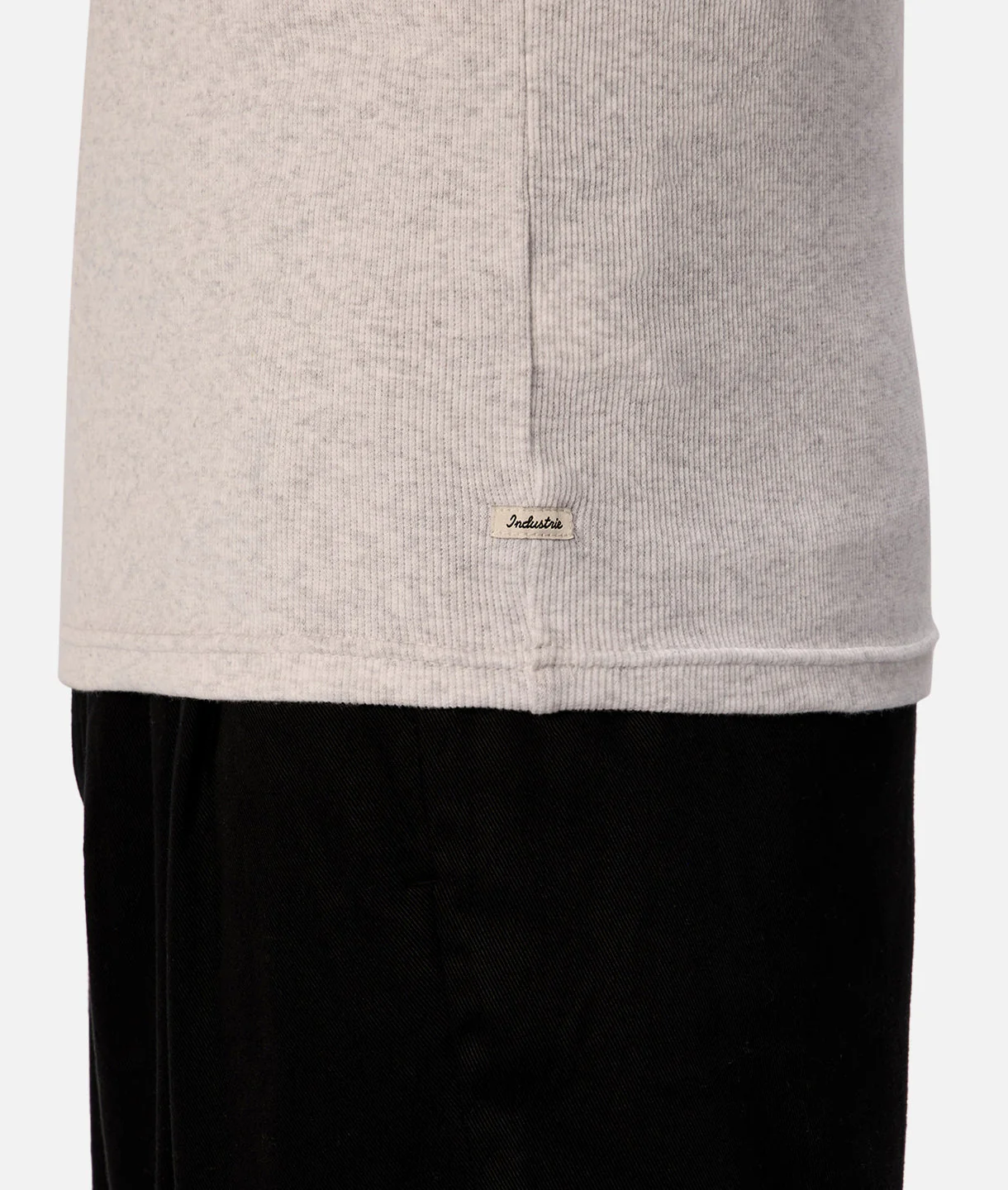 The Brando Ribbed Tank Top - Grey Marle - Image 4