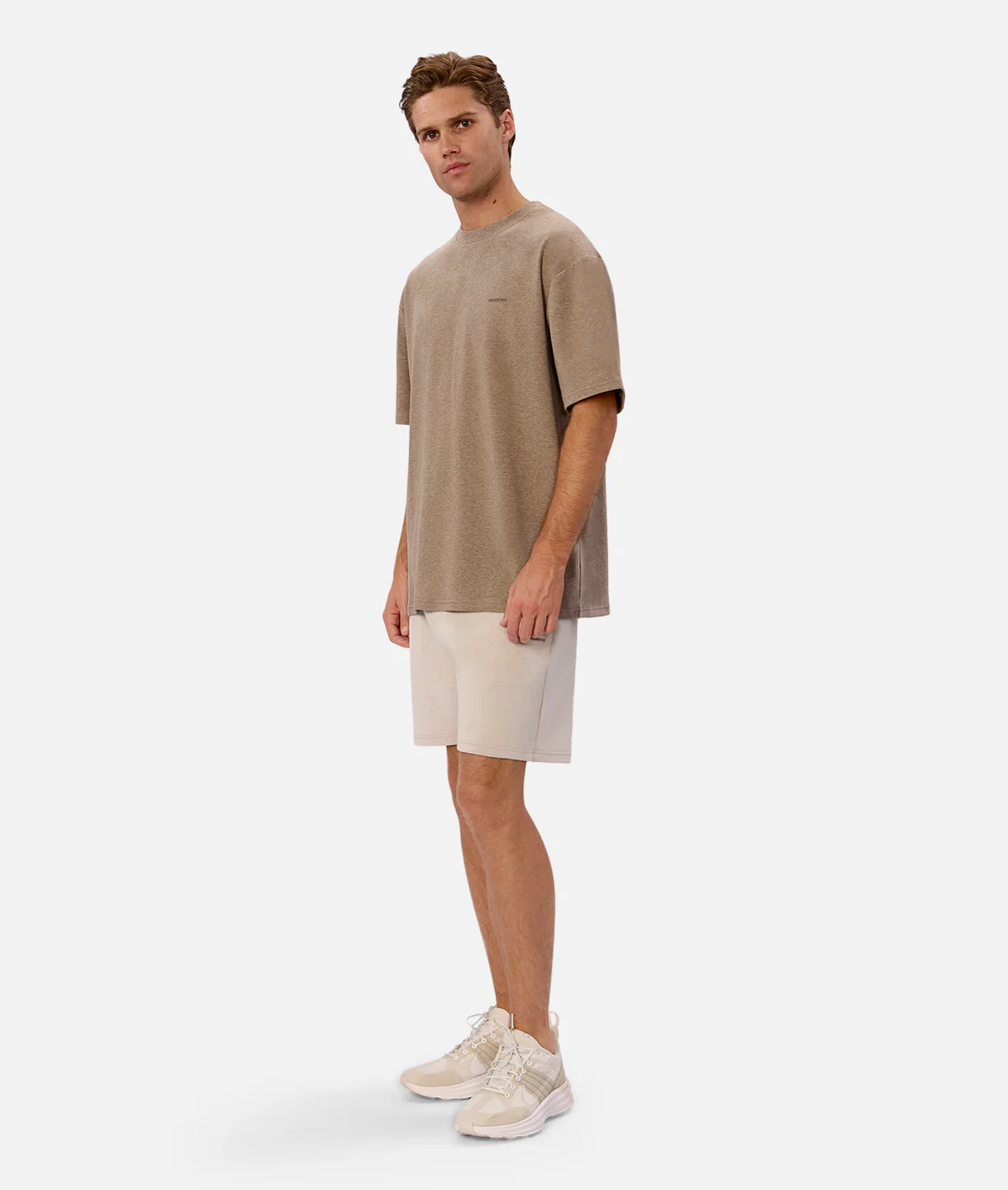 The Manning Sweat Short - Stone Heather - Image 4