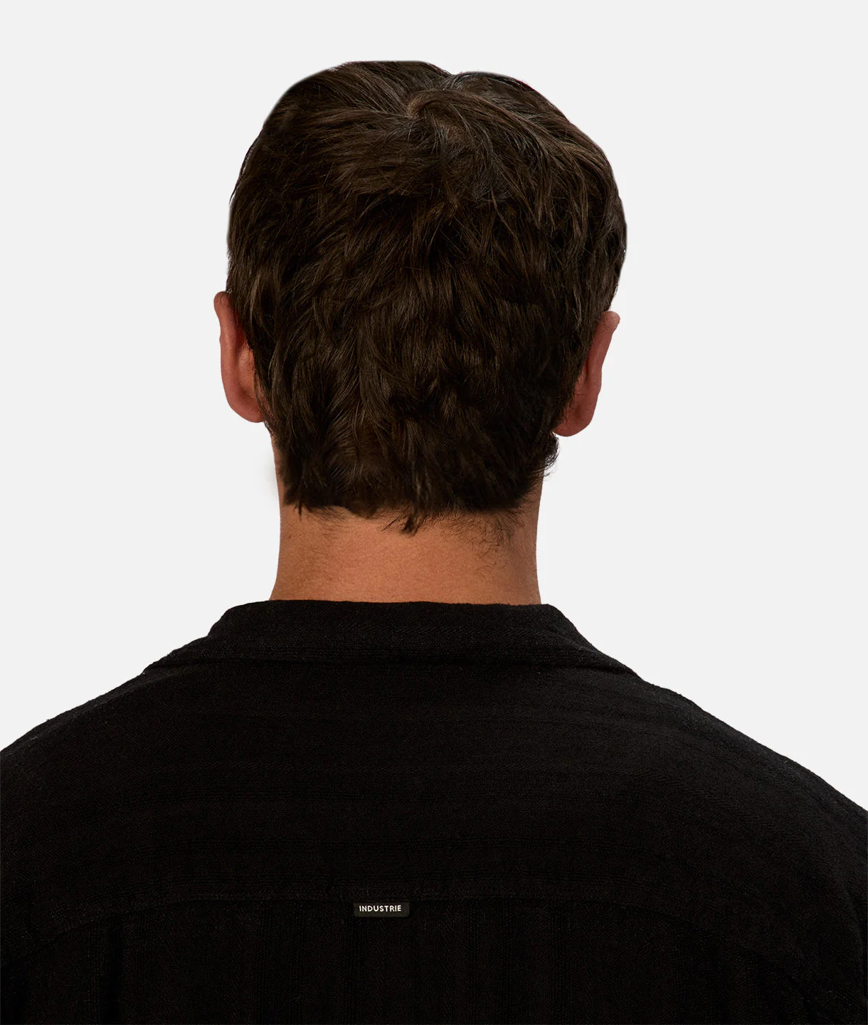 The Catanza Stripe Short Sleeve Linen Shirt - Black - Image 7