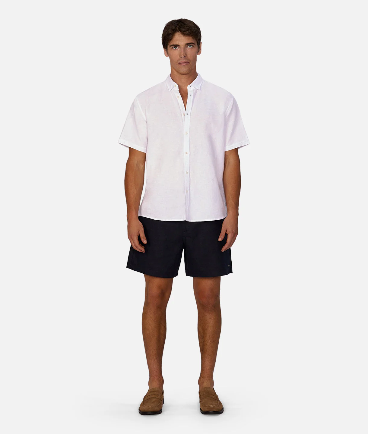 The Tennyson Linen Blend Short Sleeve Shirt - Image 7