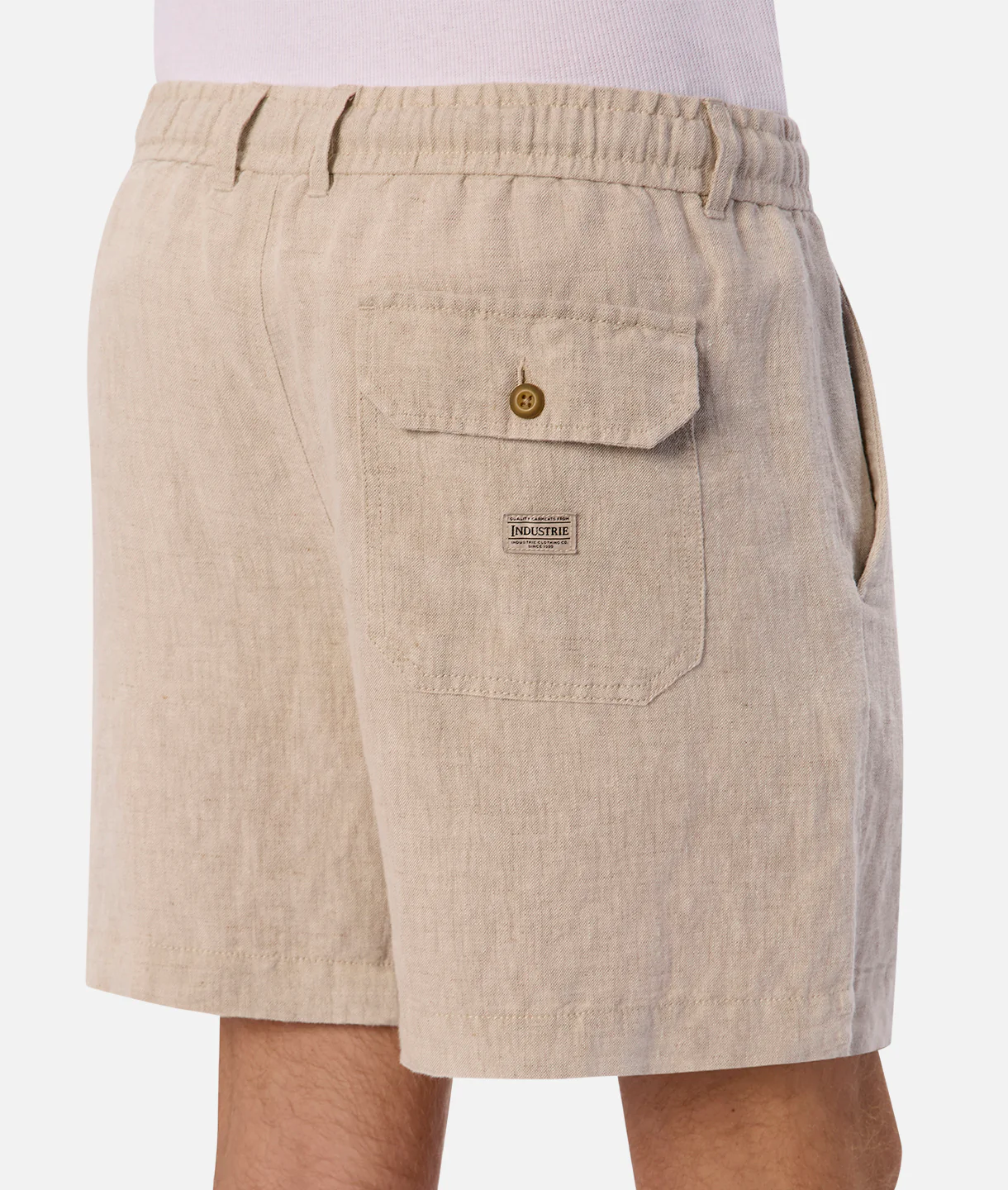 The Palma Linen Short - Flax - Image 6