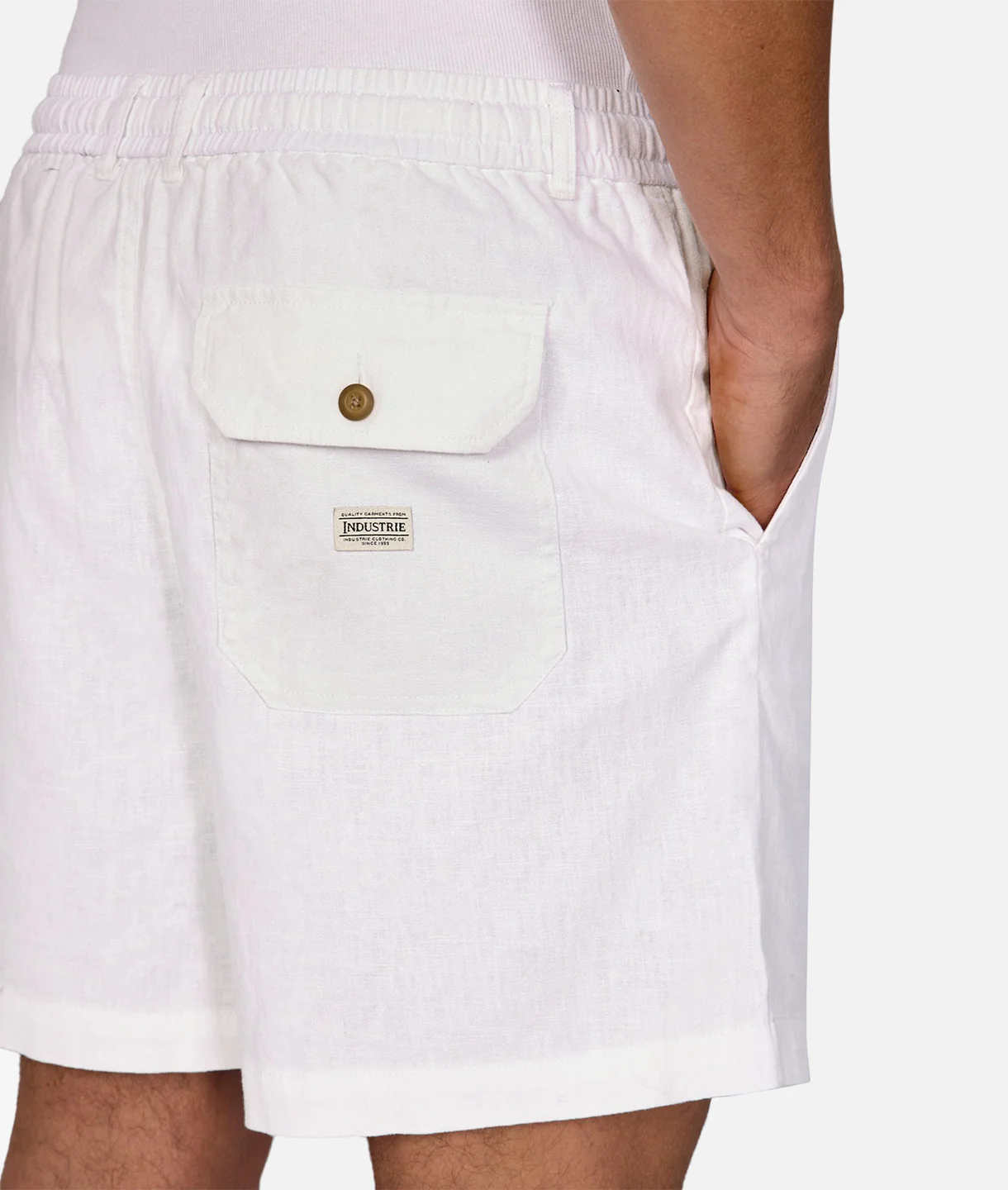 The Palma Linen Short - Off White - Image 5