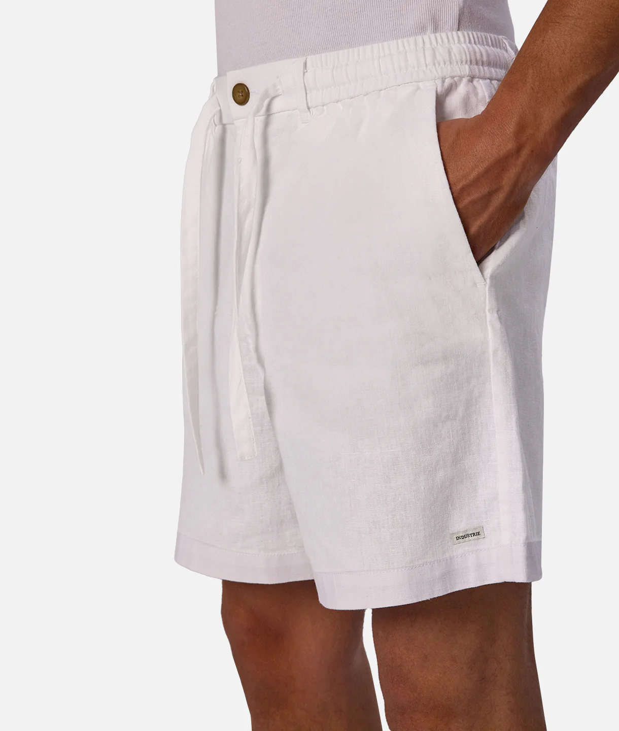 The Palma Linen Short - Off White - Image 6