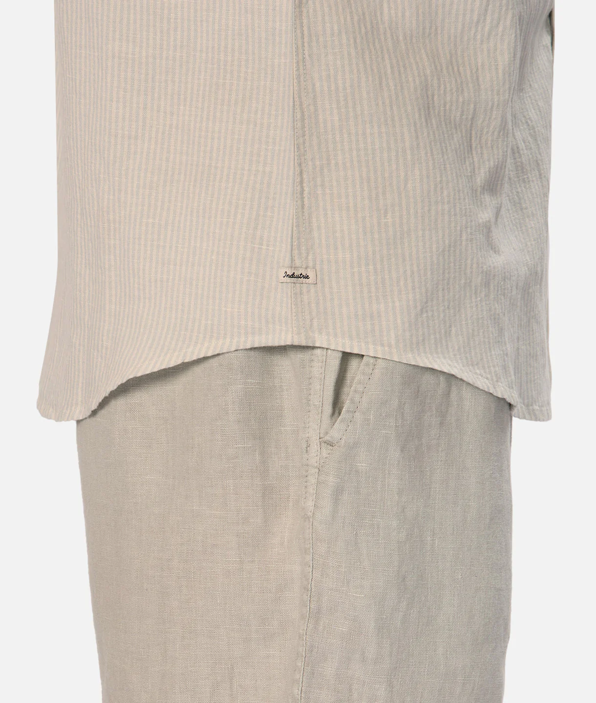 The San Juan Long Sleeve Linen Shirt - Mint/White - Image 8