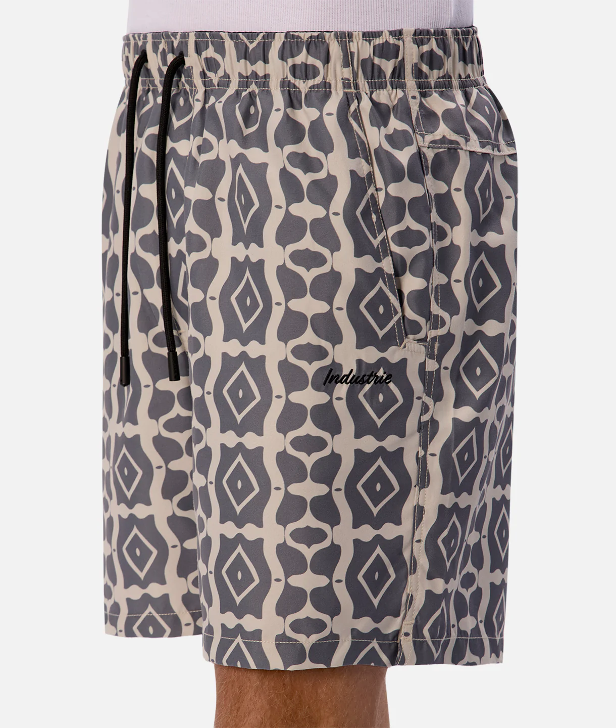 The Saratoga Swim Short - Khaki/Charcoal - Image 6