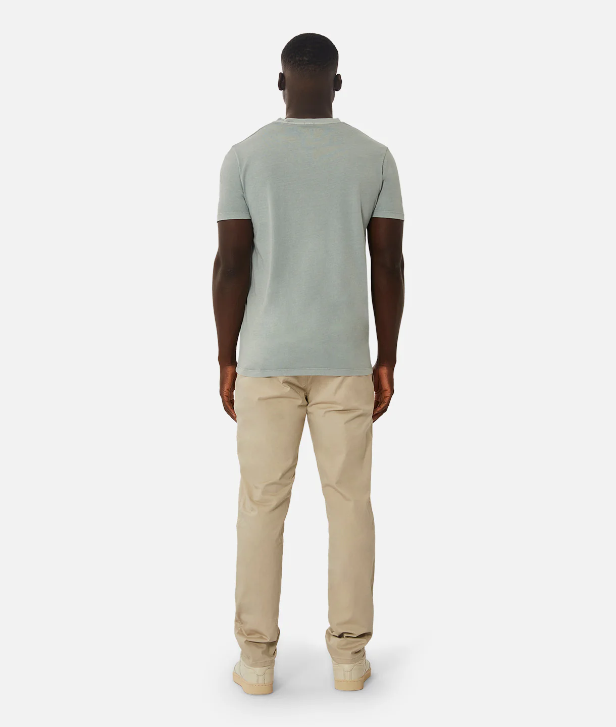 The Basic Classic Crew Neck T-Shirt - PD Faded Blue - Image 6