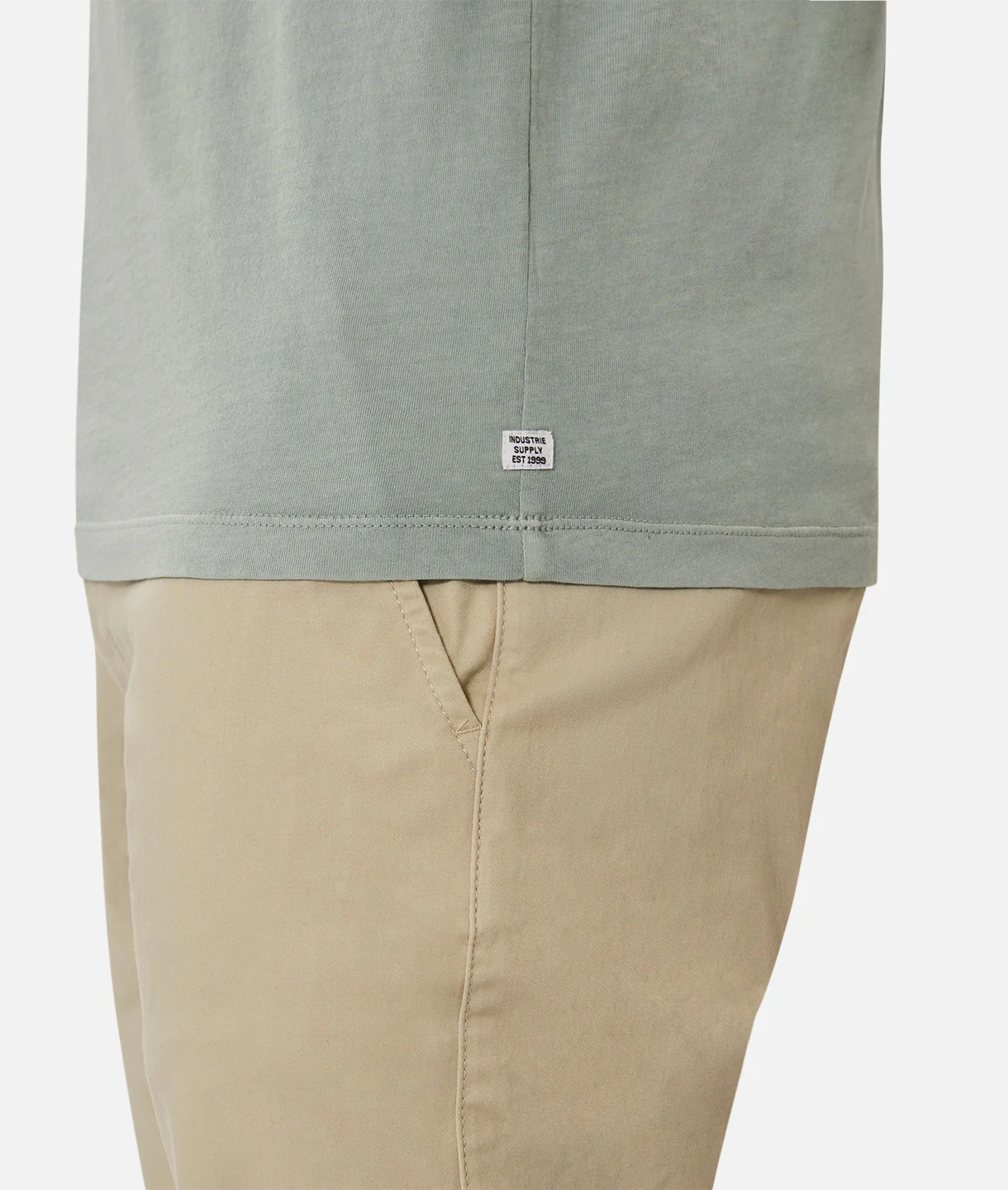 The Basic Classic Crew Neck T-Shirt - PD Faded Blue - Image 7