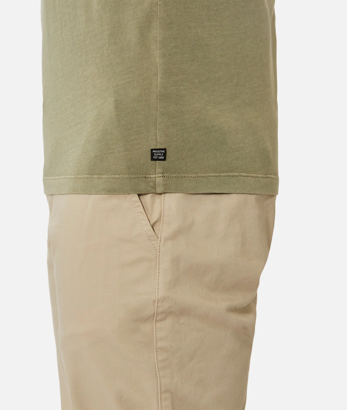 The Basic Classic Crew Neck T-Shirt - PD Lt Sage - Image 6
