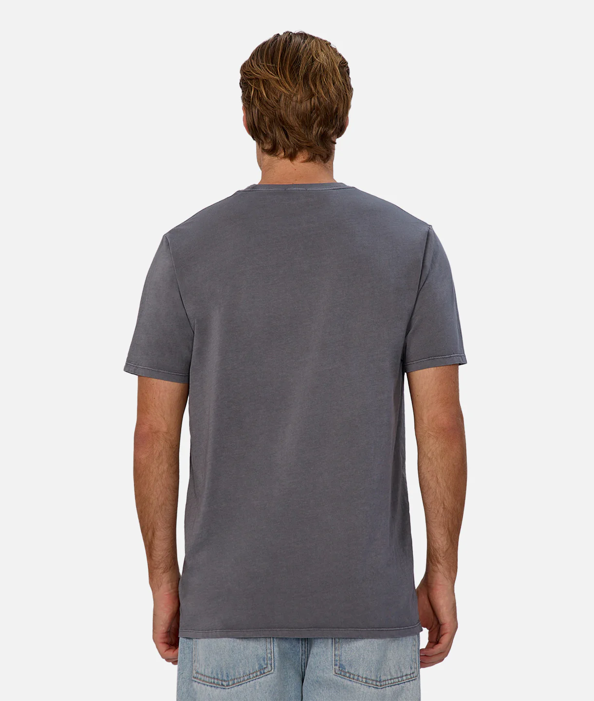 The Basic Classic Crew Neck T-Shirt - PD Slate - Image 3