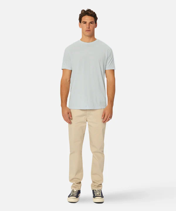 The Basic Classic Crew Neck T-Shirt - Lt Blue - Image 3
