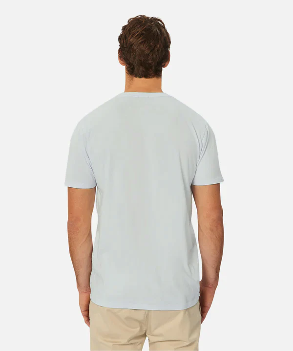 The Basic Classic Crew Neck T-Shirt - Lt Blue - Image 4