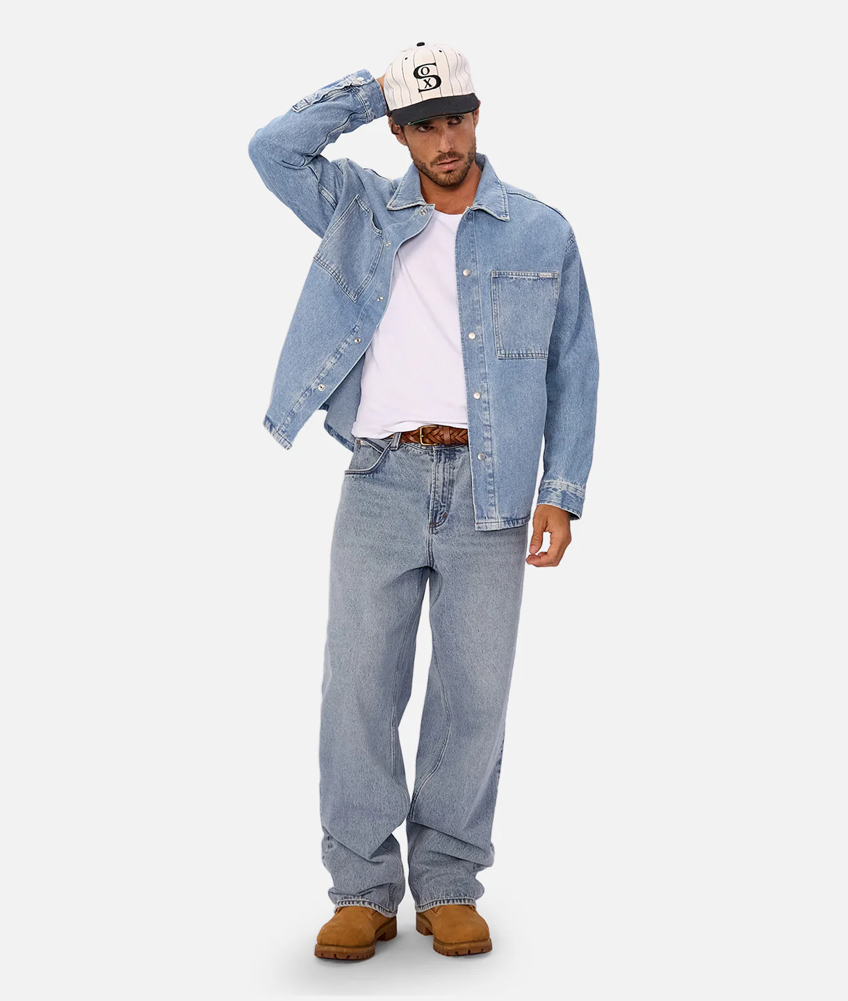 The Denim Overshirt - Blue Denim - Image 10
