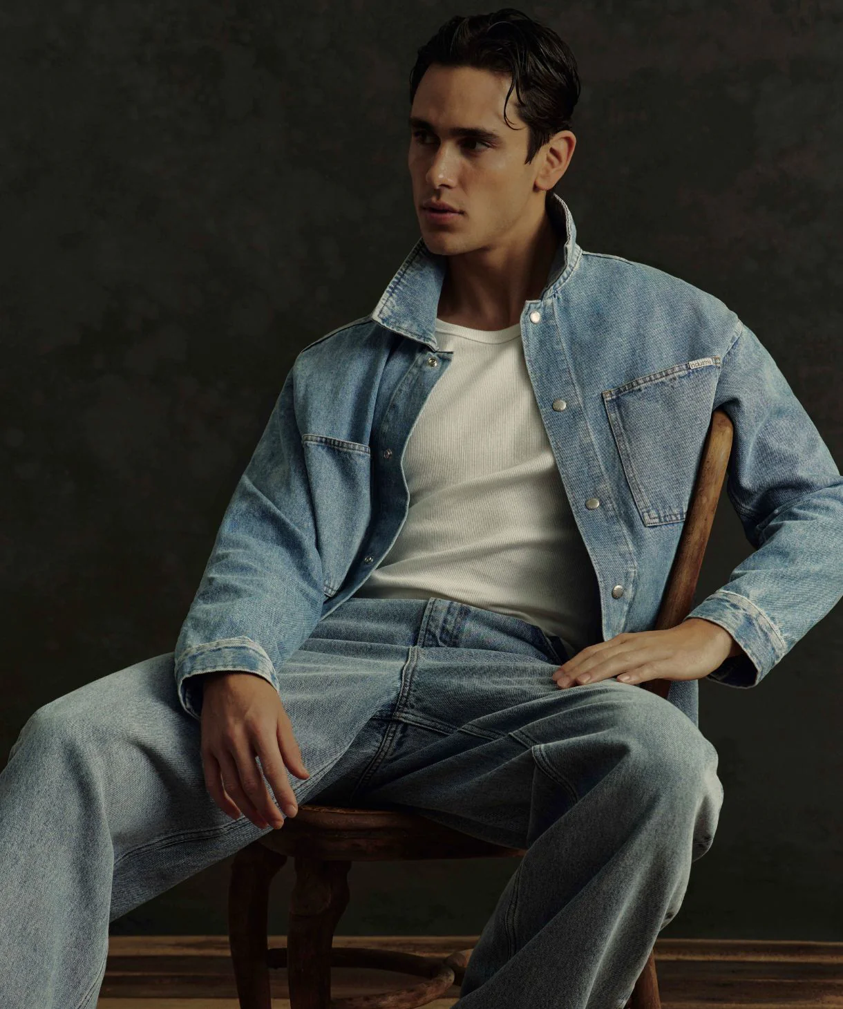 The Denim Overshirt - Blue Denim - Image 2
