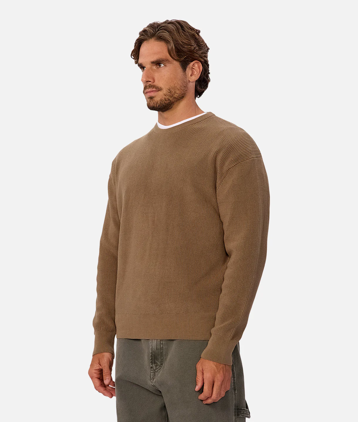 The New England Crew Neck Sweater - Acorn - Image 3