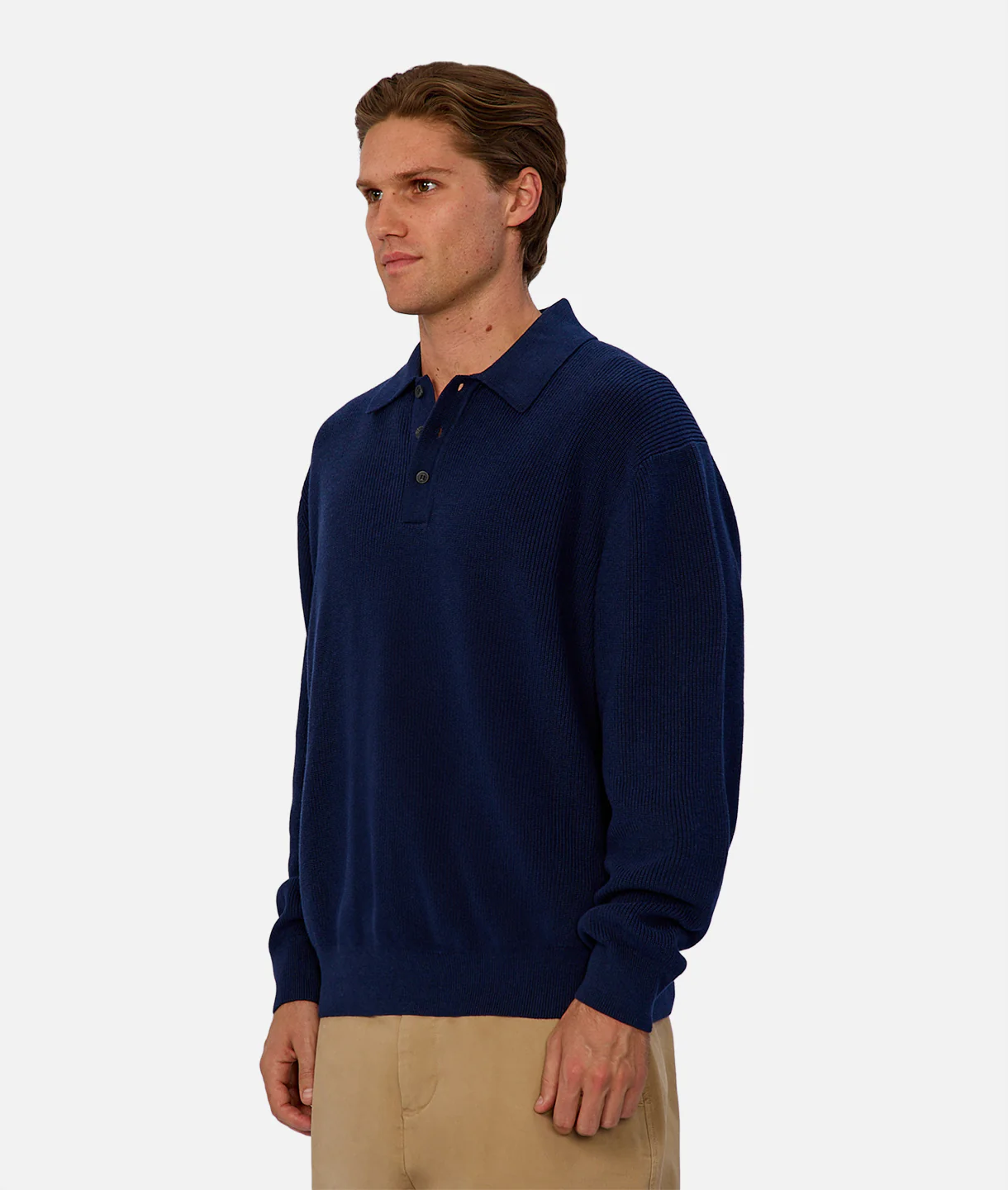 The Hamilton Knitted Polo - Cobalt - Image 5