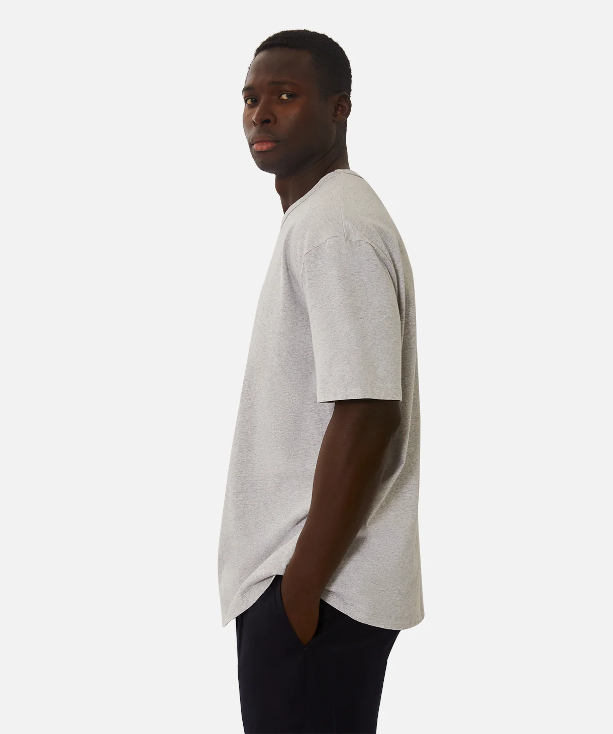 The Del Sur T-Shirt - New Marle Grey - Image 6