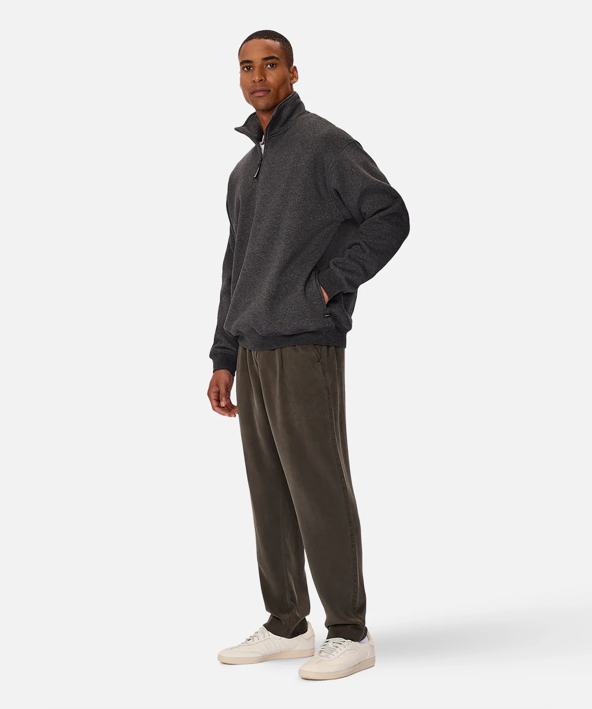 The Staunton Tracktop - Charcoal Marle - Image 3