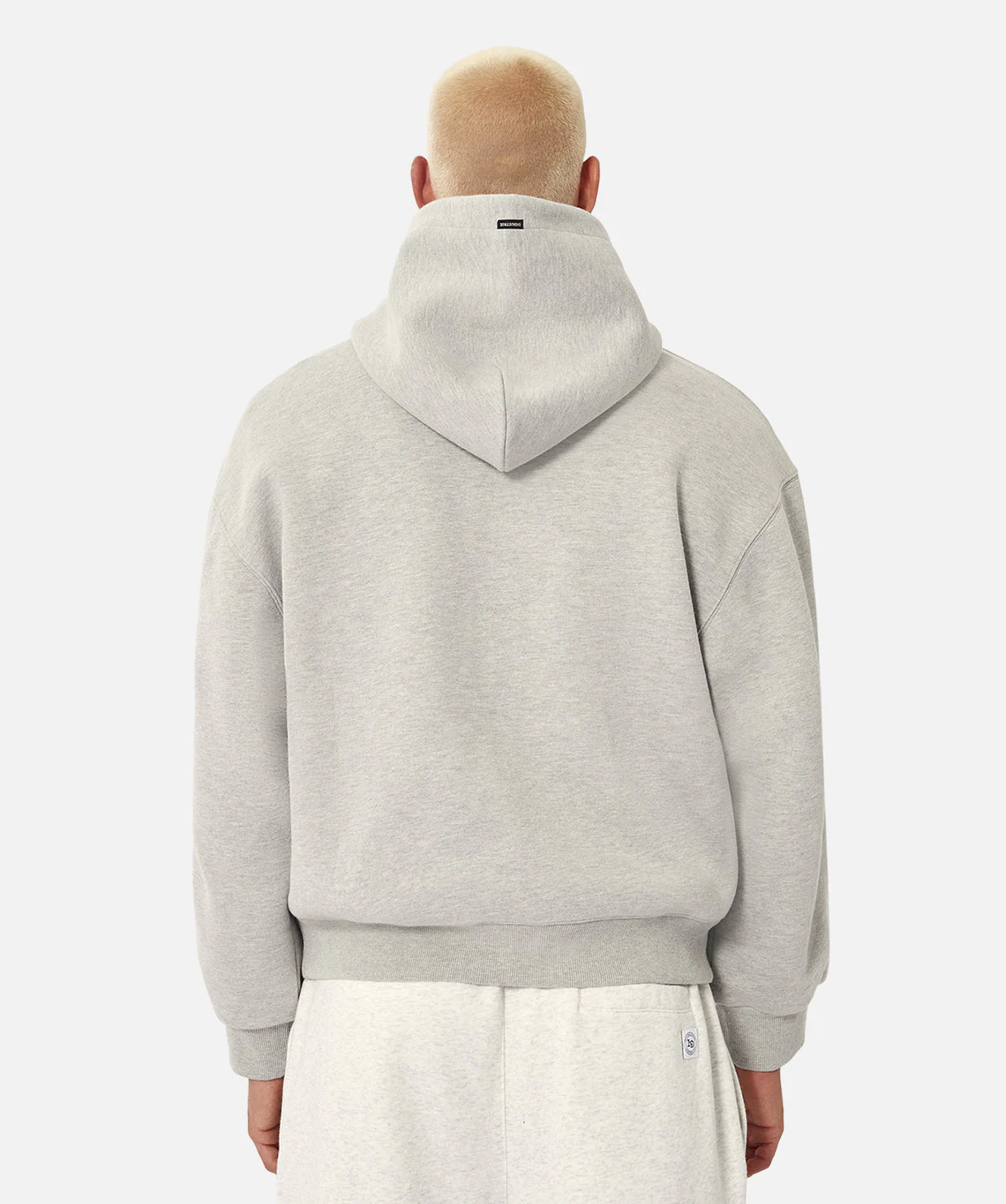 The Easton Pop Over Hoodie - Grey Marle - Image 4