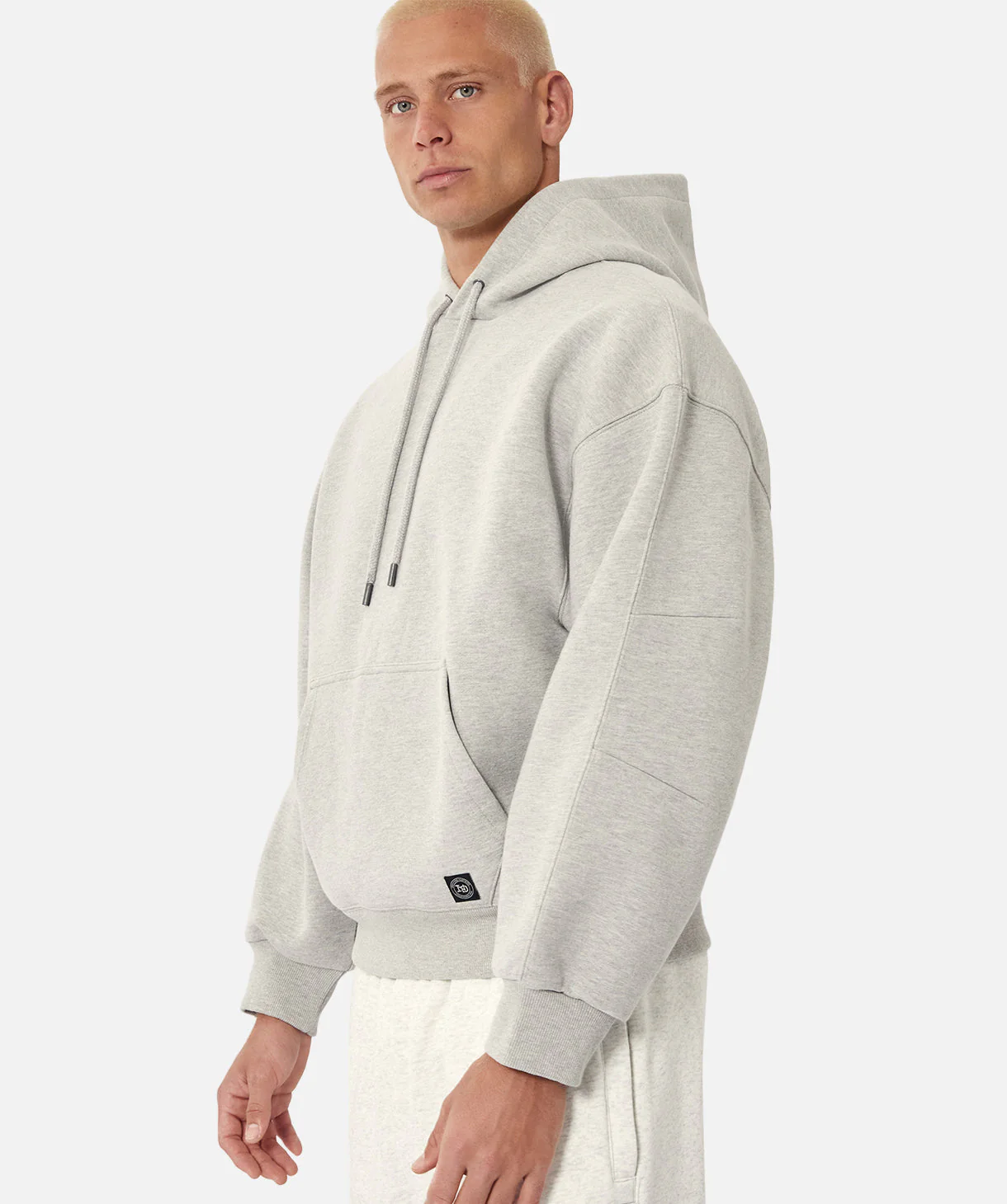 The Easton Pop Over Hoodie - Grey Marle - Image 6