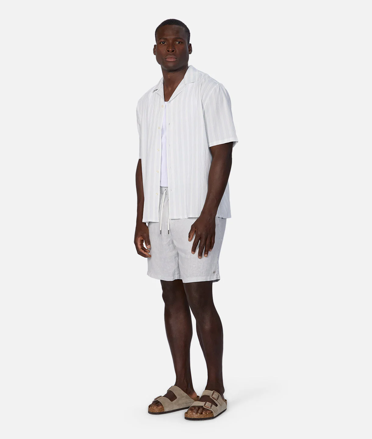 The Marina Linen Short - Silver Blue - Image 4
