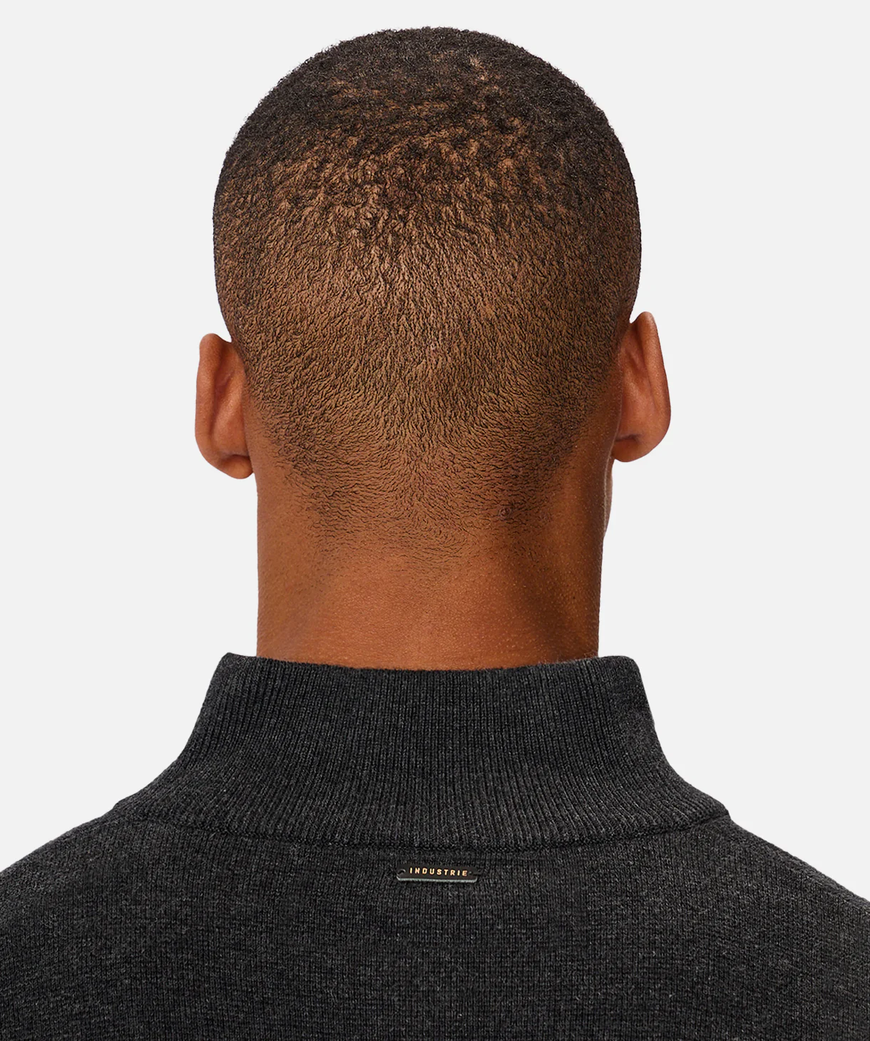 The Lakewood Zip Neck Knit - Charcoal - Image 6