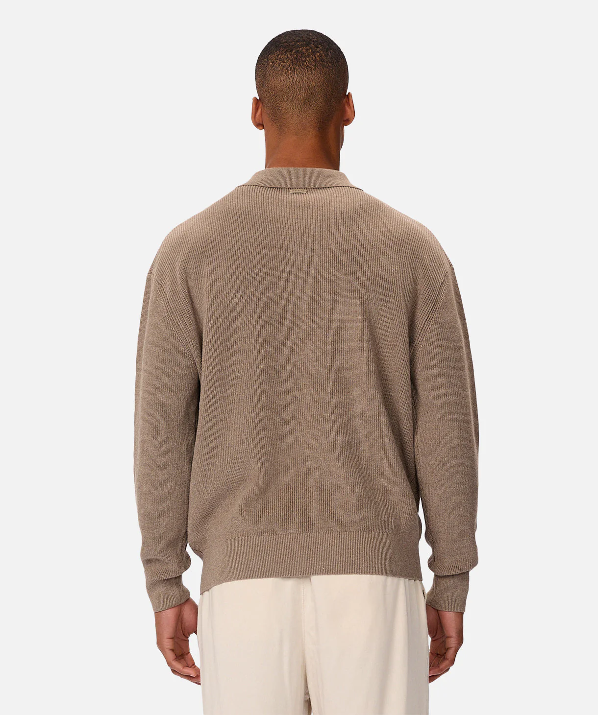 The New England Polo Sweater - Walnut - Image 7