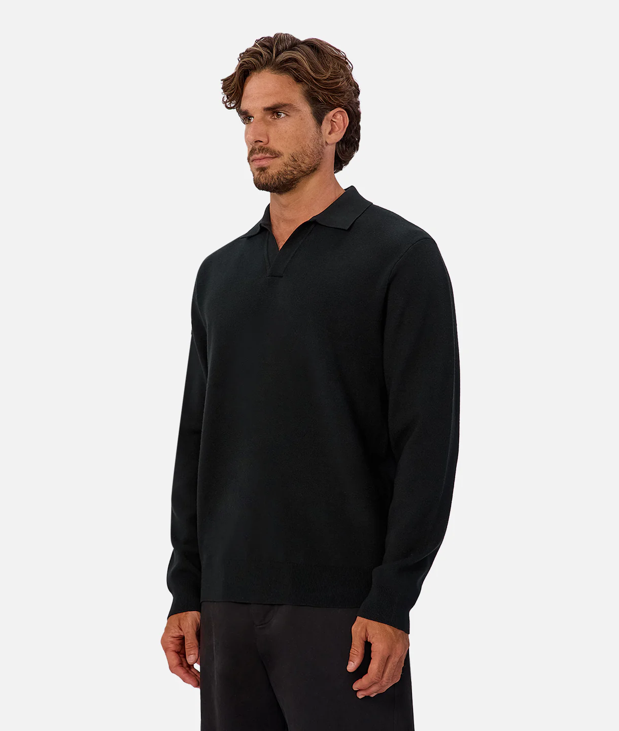 The Wynslow Polo Sweater - Pine - Image 3