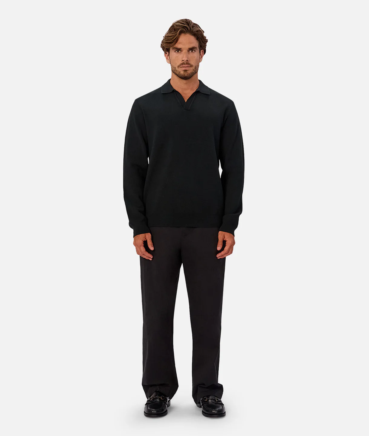 The Wynslow Polo Sweater - Pine - Image 5