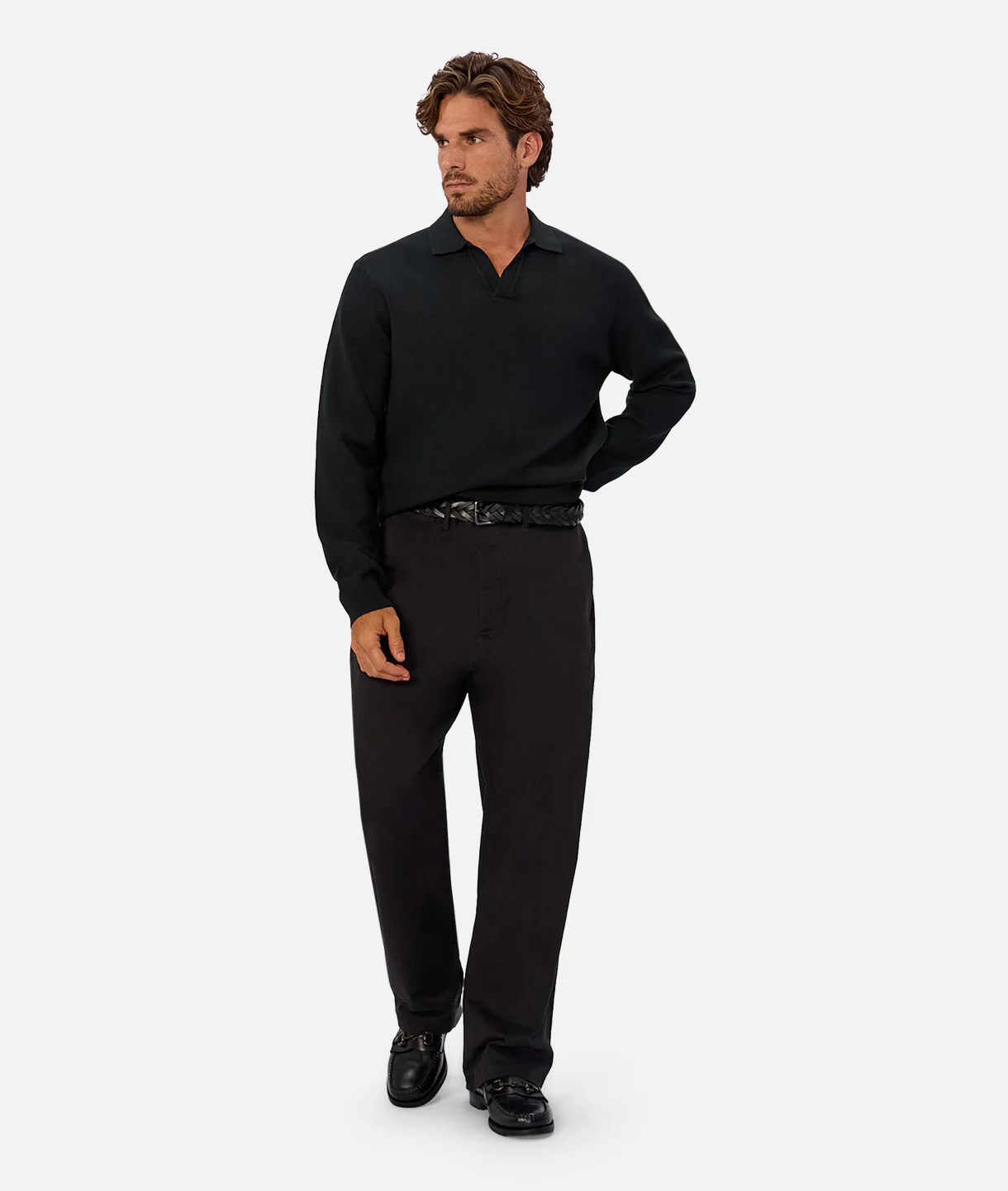 The Wynslow Polo Sweater - Pine - Image 9