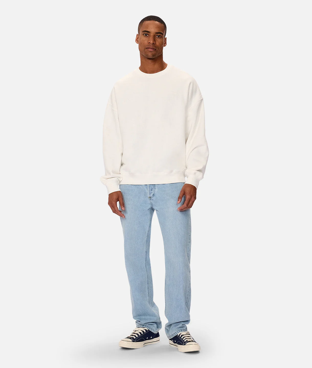 The Del Sur Solid Sweat - Chalk - Image 8