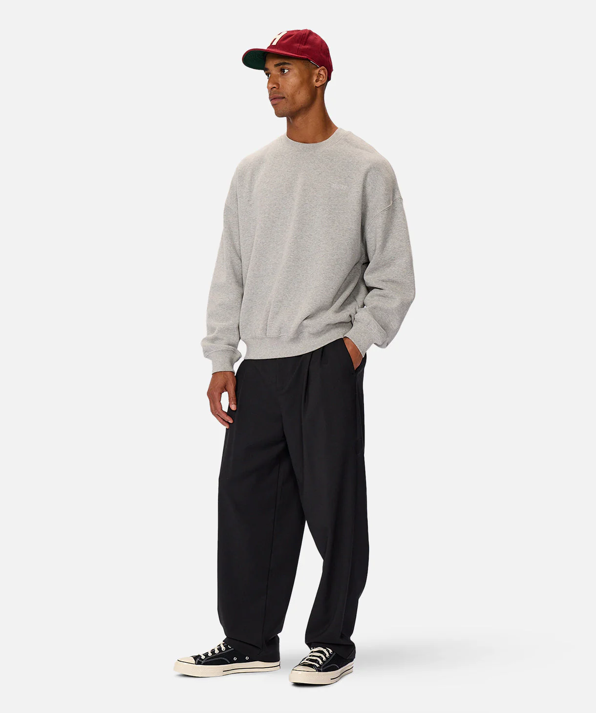 The Del Sur Marle Sweat - Mid Grey Marle - Image 4