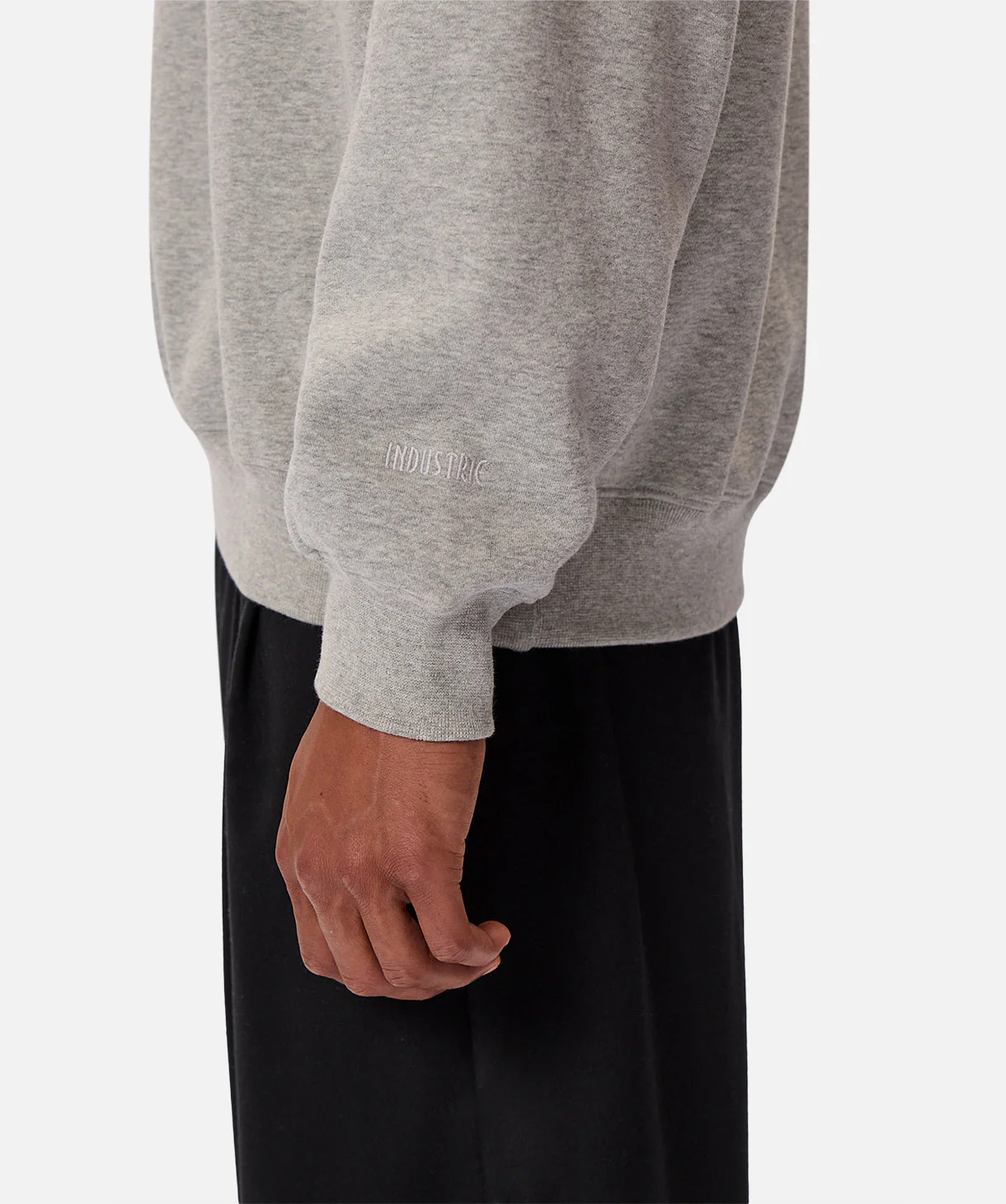 The Del Sur Marle Sweat - Mid Grey Marle - Image 9