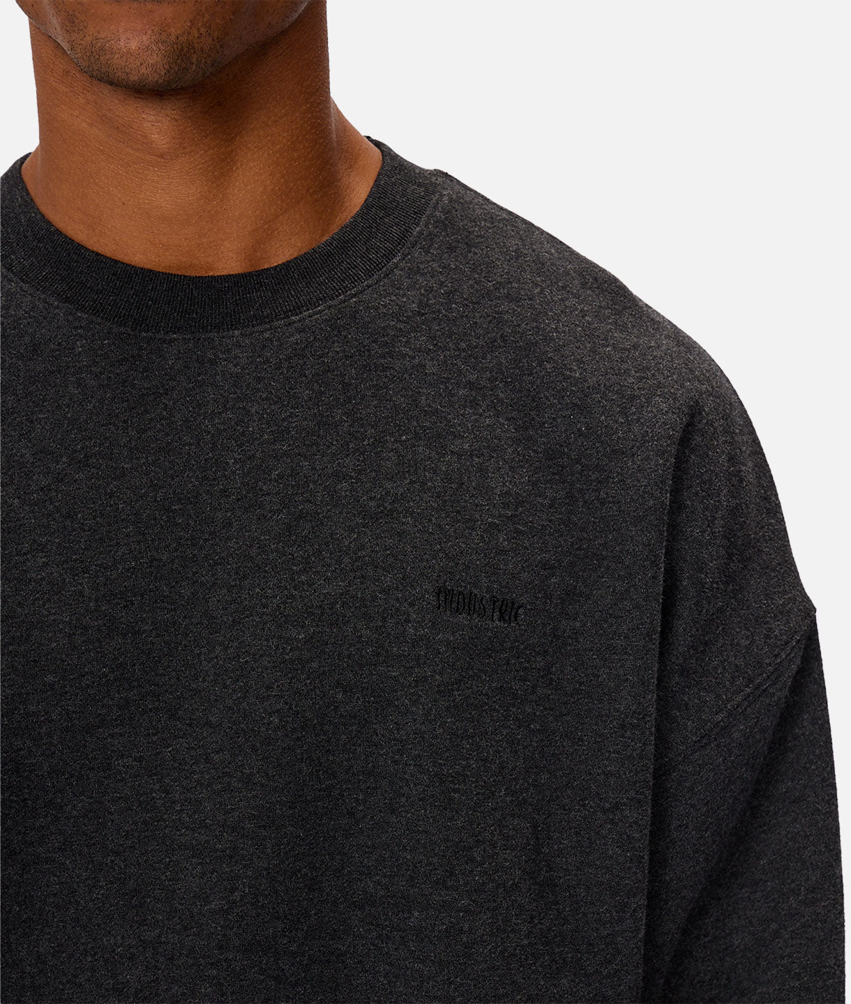 The Del Sur Marle Sweat - Charcoal marle - Image 6