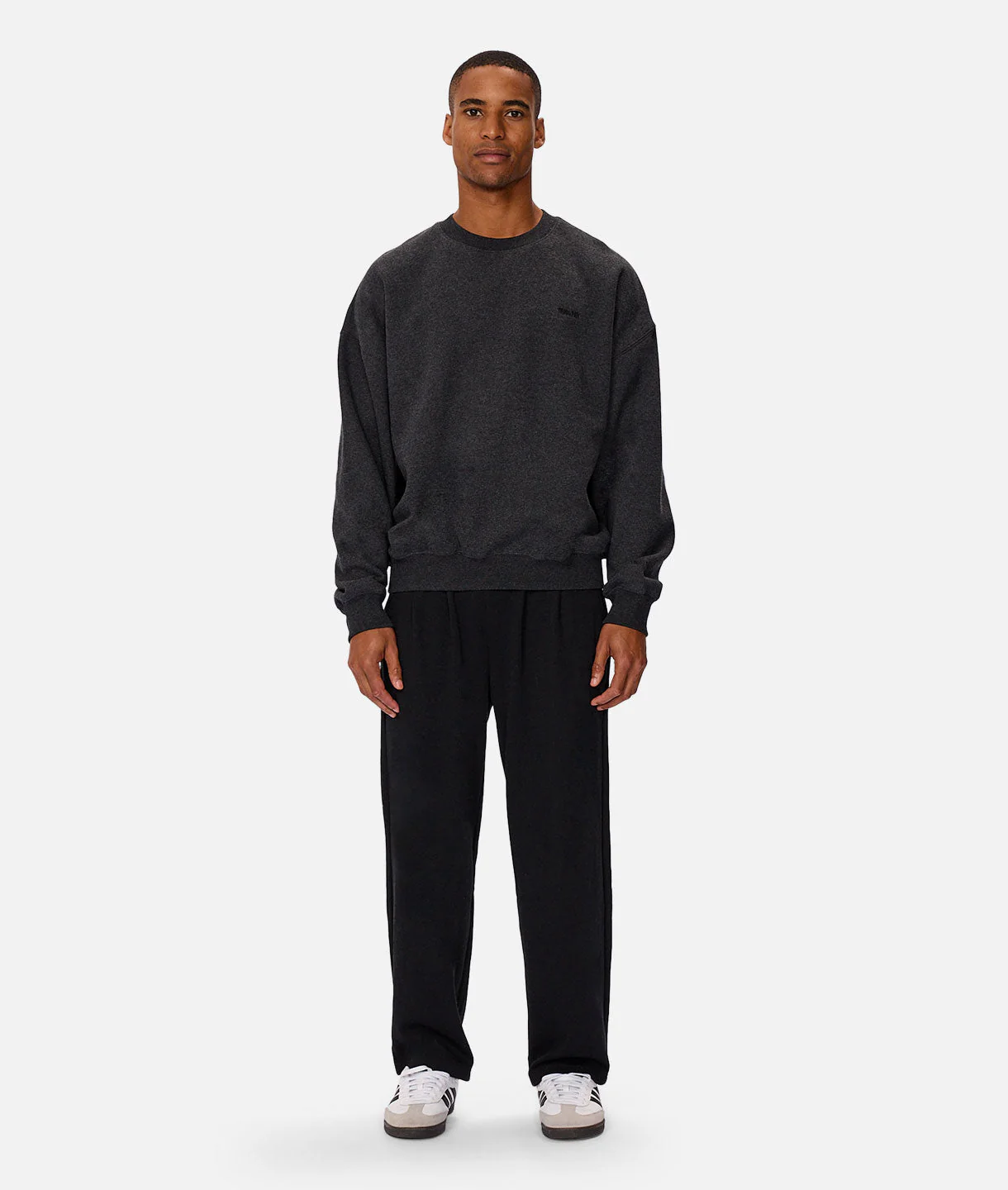 The Del Sur Marle Sweat - Charcoal marle - Image 8