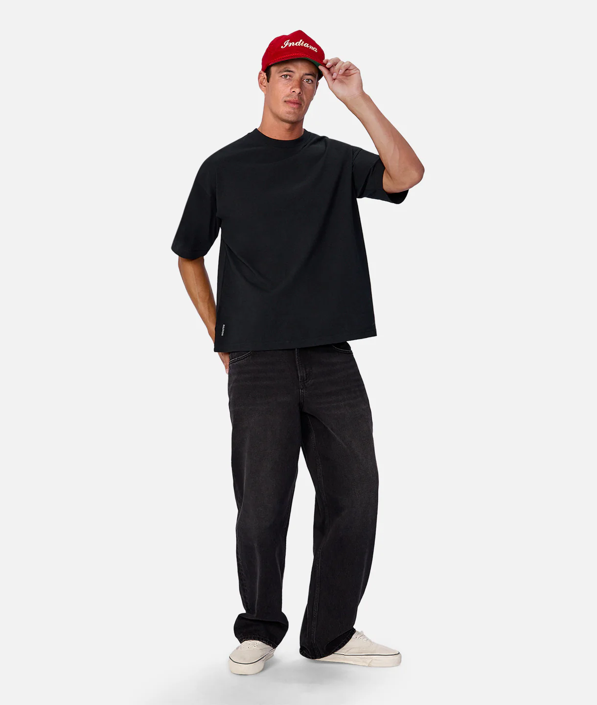 The Del Mar Boxy T-Shirt - Black - Image 11