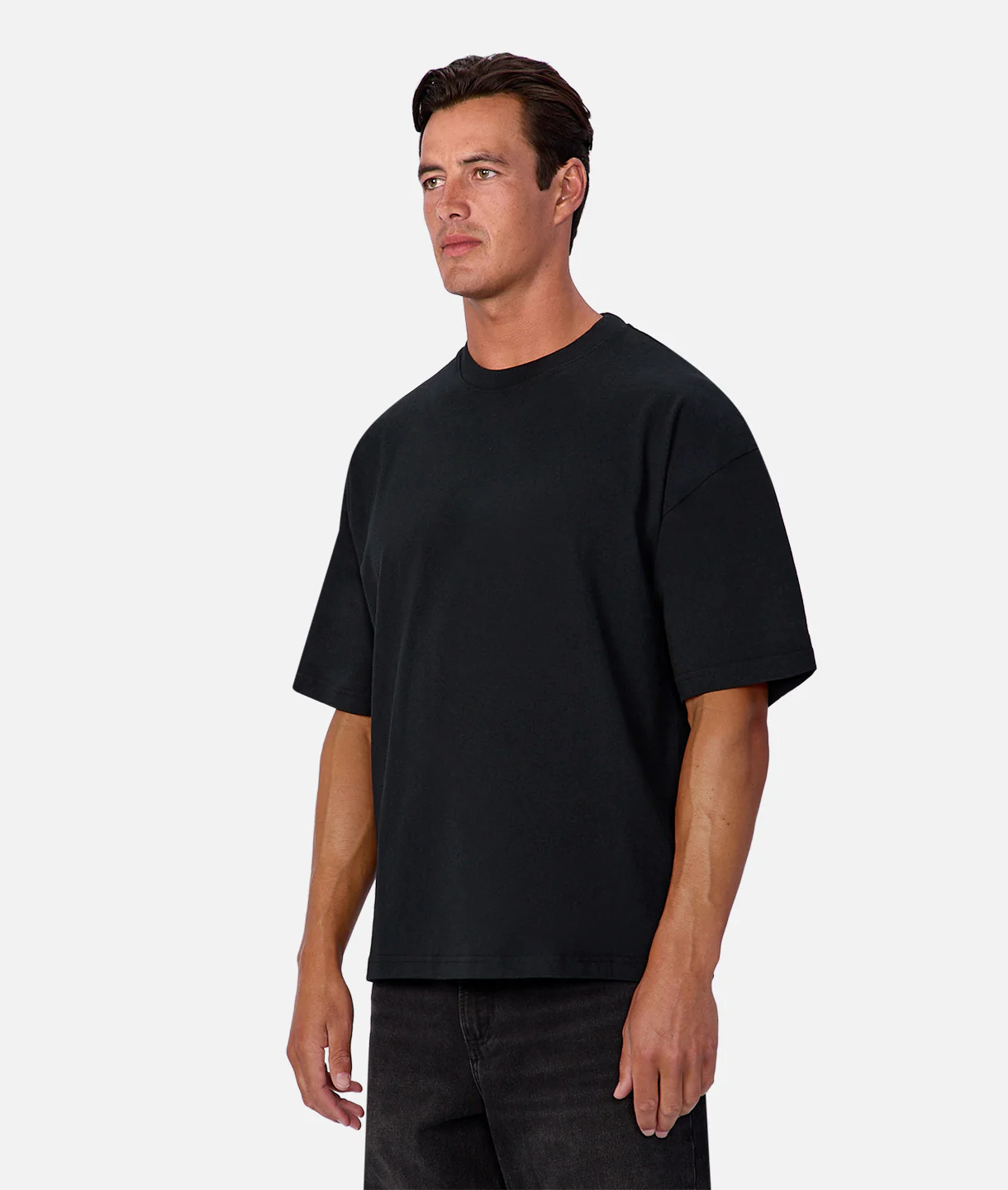 The Del Mar Boxy T-Shirt - Black - Image 3
