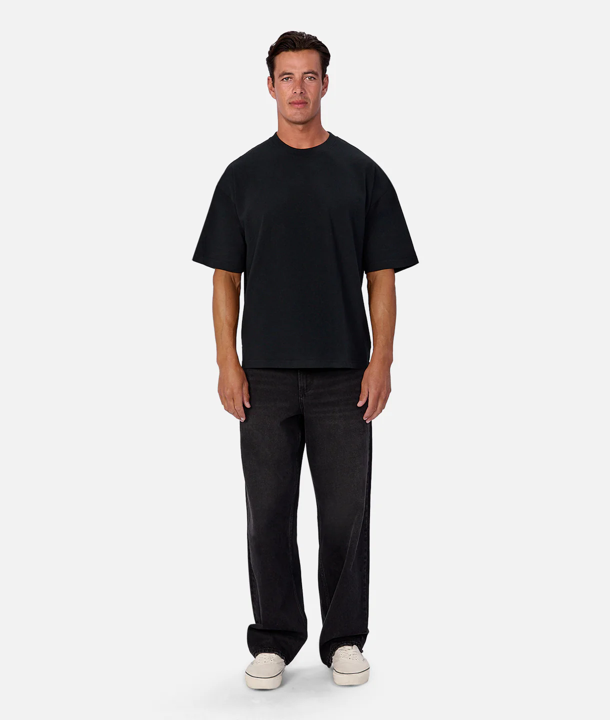 The Del Mar Boxy T-Shirt - Black - Image 5