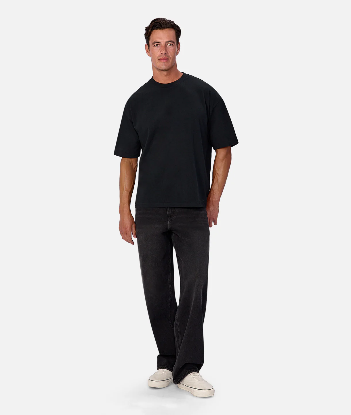 The Del Mar Boxy T-Shirt - Black - Image 8