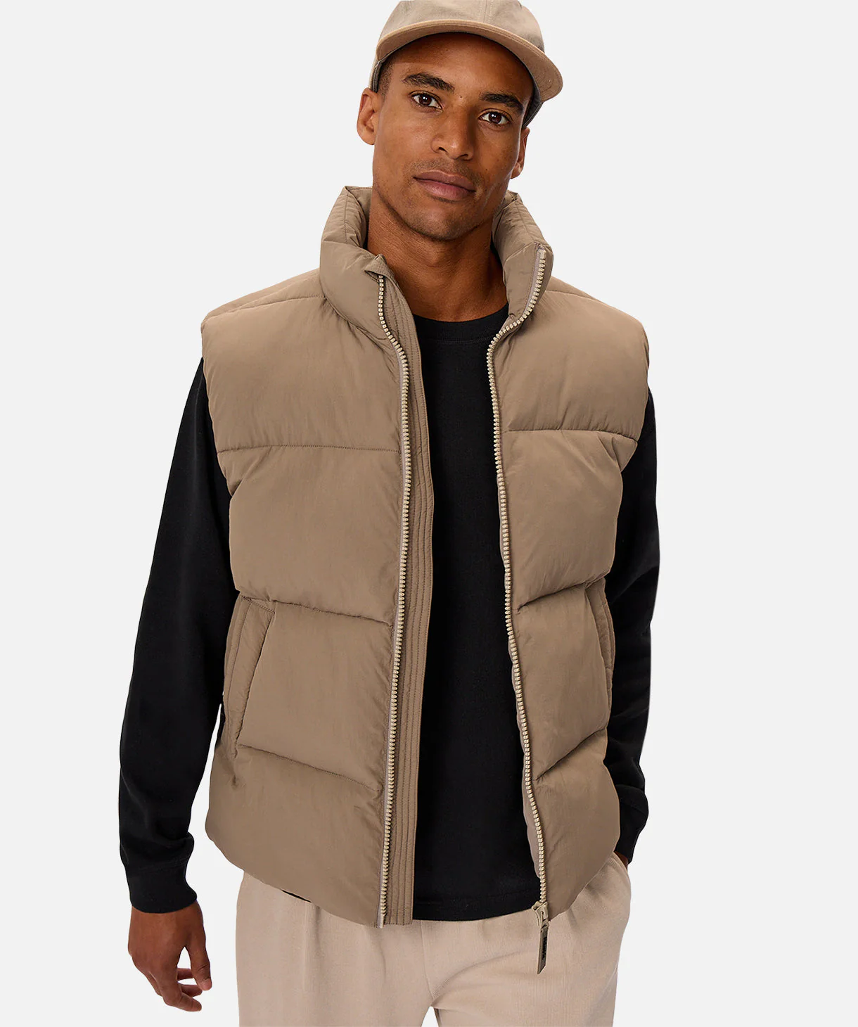 The Busan Puffer Vest - Light Brindle - Image 10