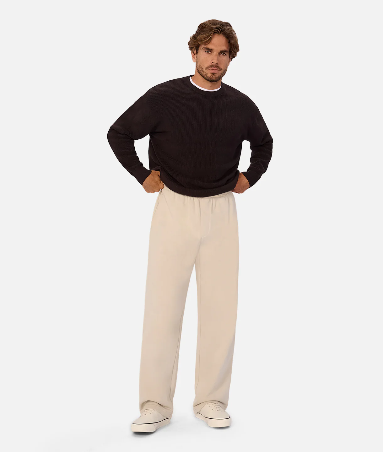 The Astoria Knitted Sweatpant - Washed Sand - Image 8