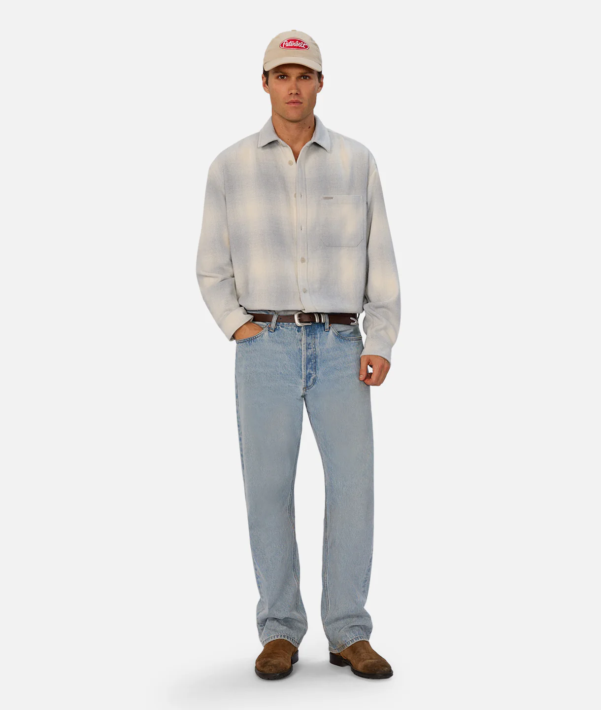The Highland Long Sleeve Shirt - Grey Combo - Image 2