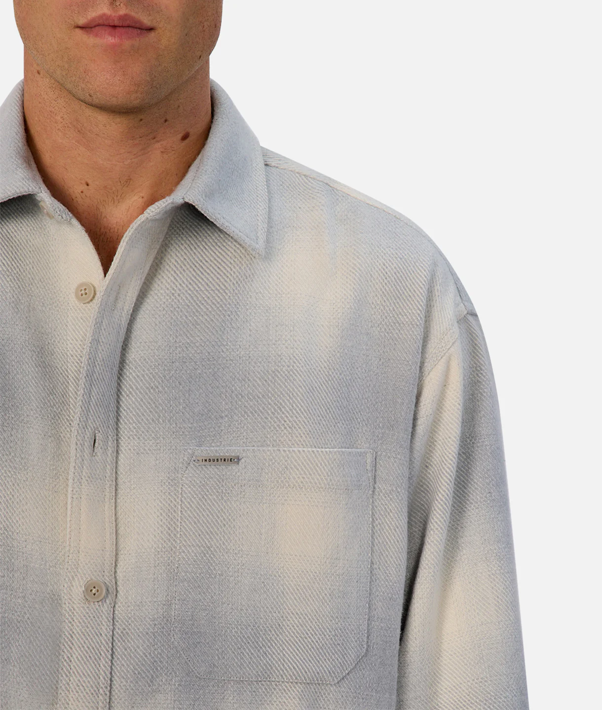 The Highland Long Sleeve Shirt - Grey Combo - Image 6