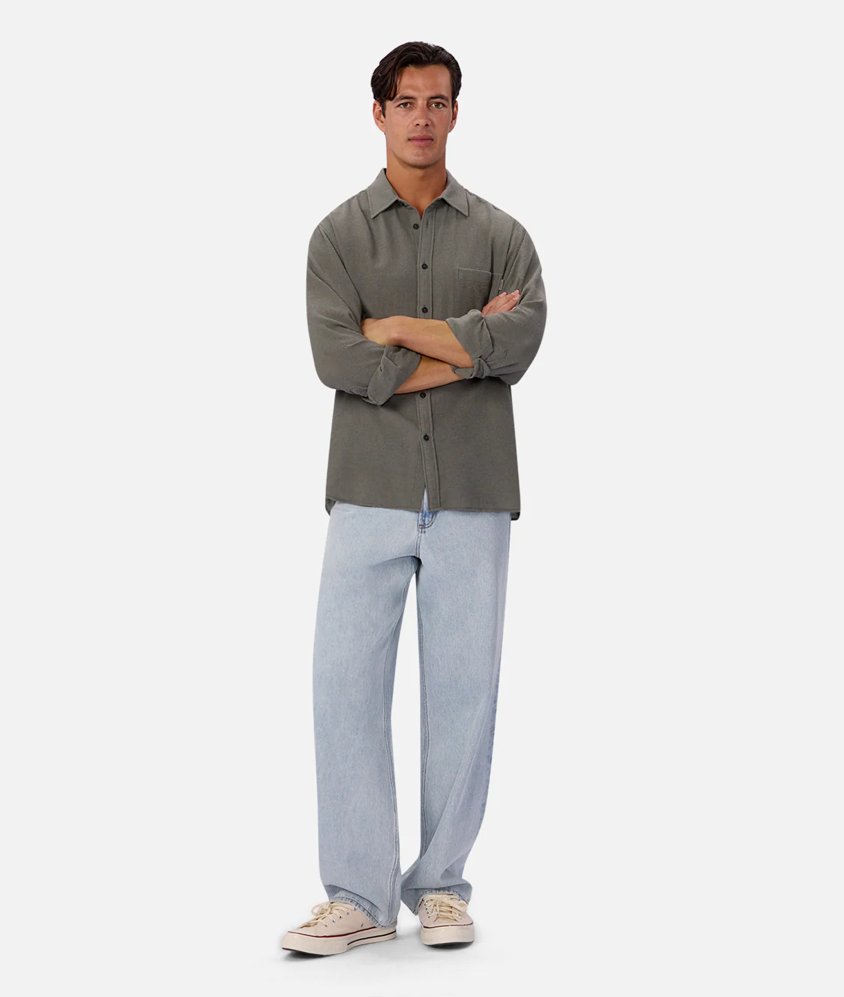 The Marbella Long Sleeve Shirt - Everglade - Image 7