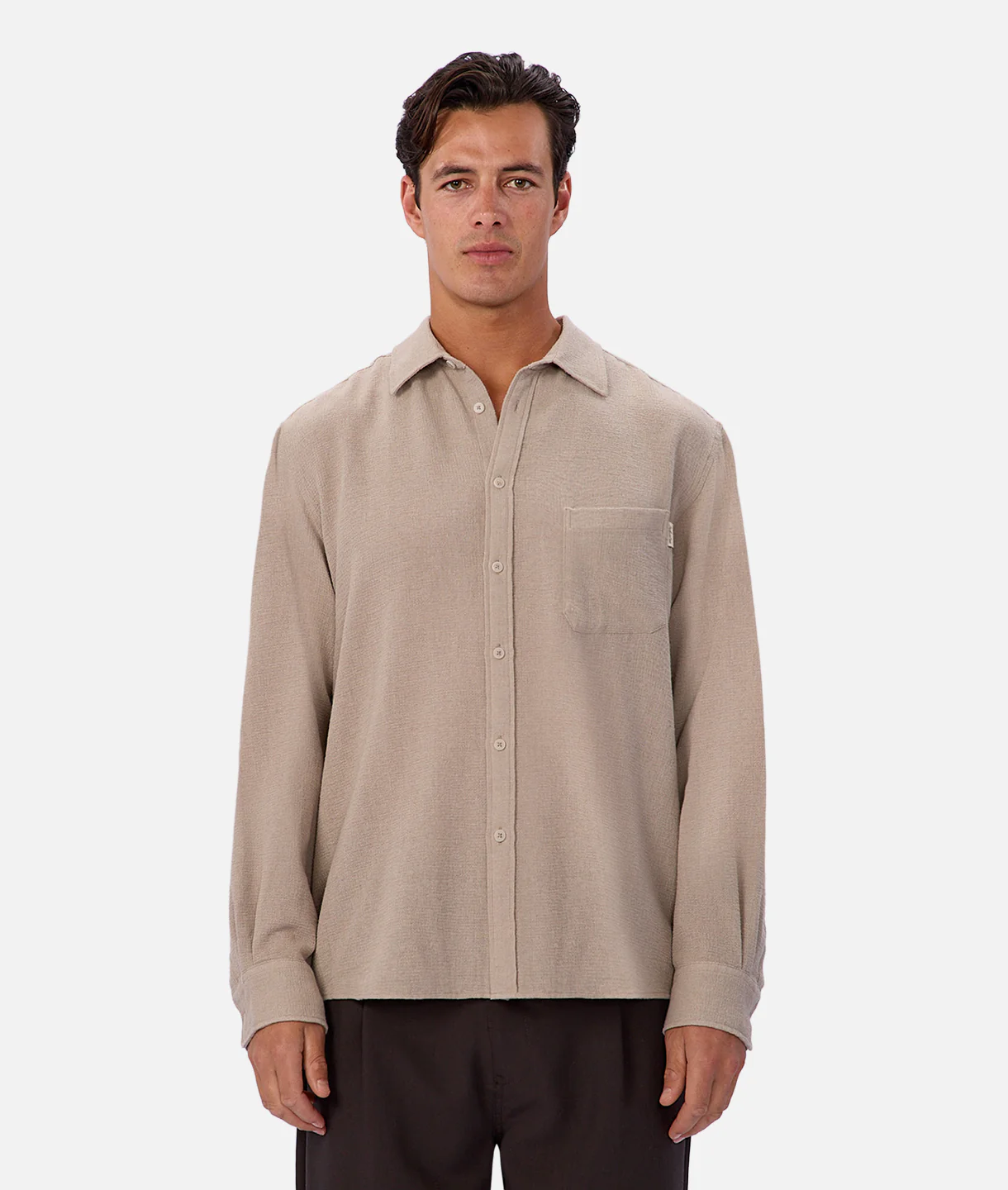 The Marbella Long Sleeve Shirt - Rhino