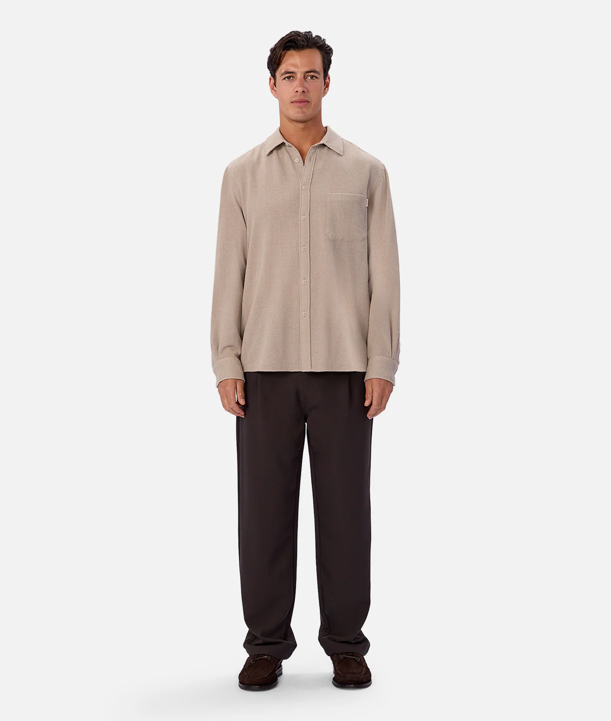 The Marbella Long Sleeve Shirt - Rhino - Image 5