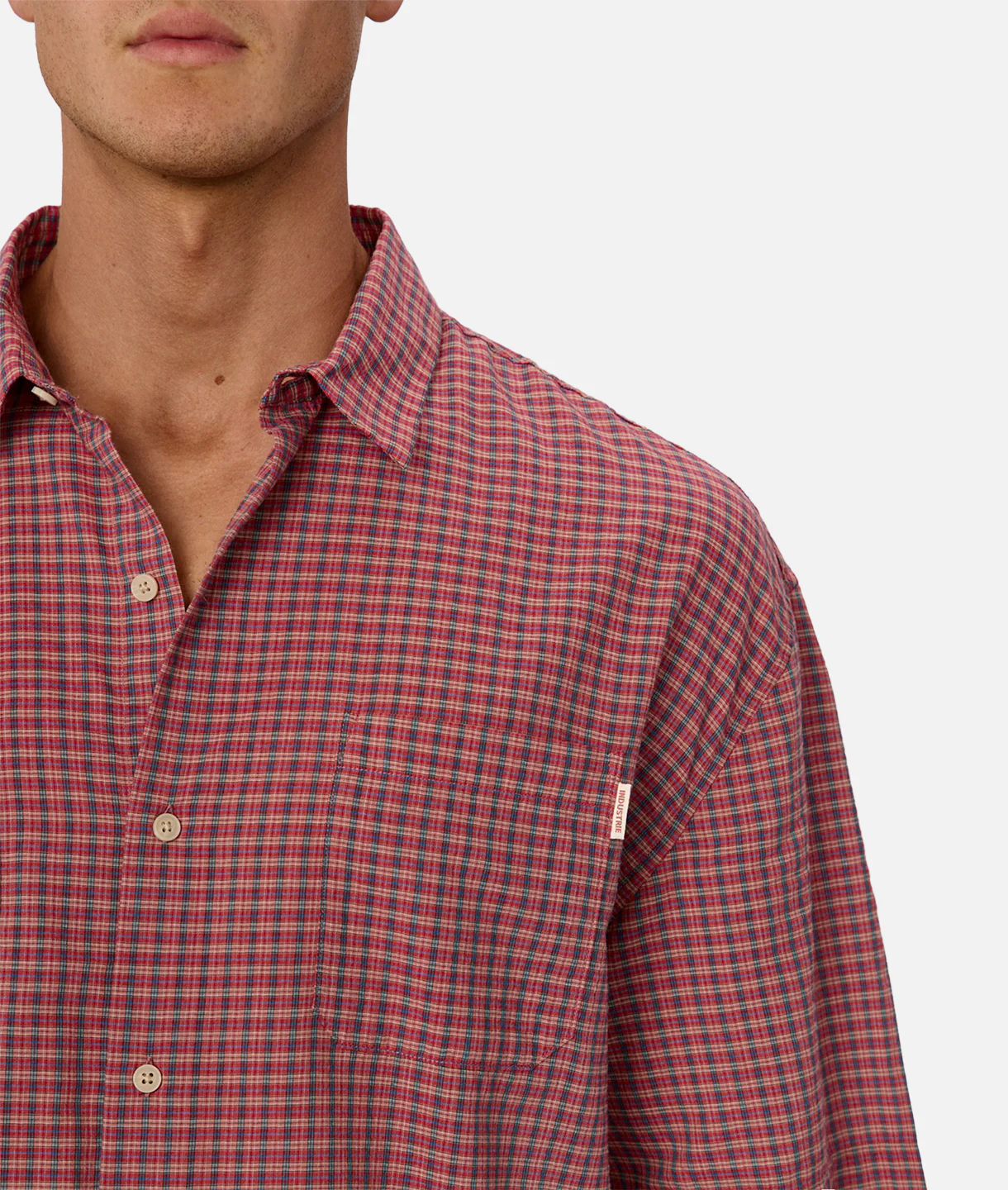 The Wilshire Short Sleeve Shirt - Red Combo - Image 6