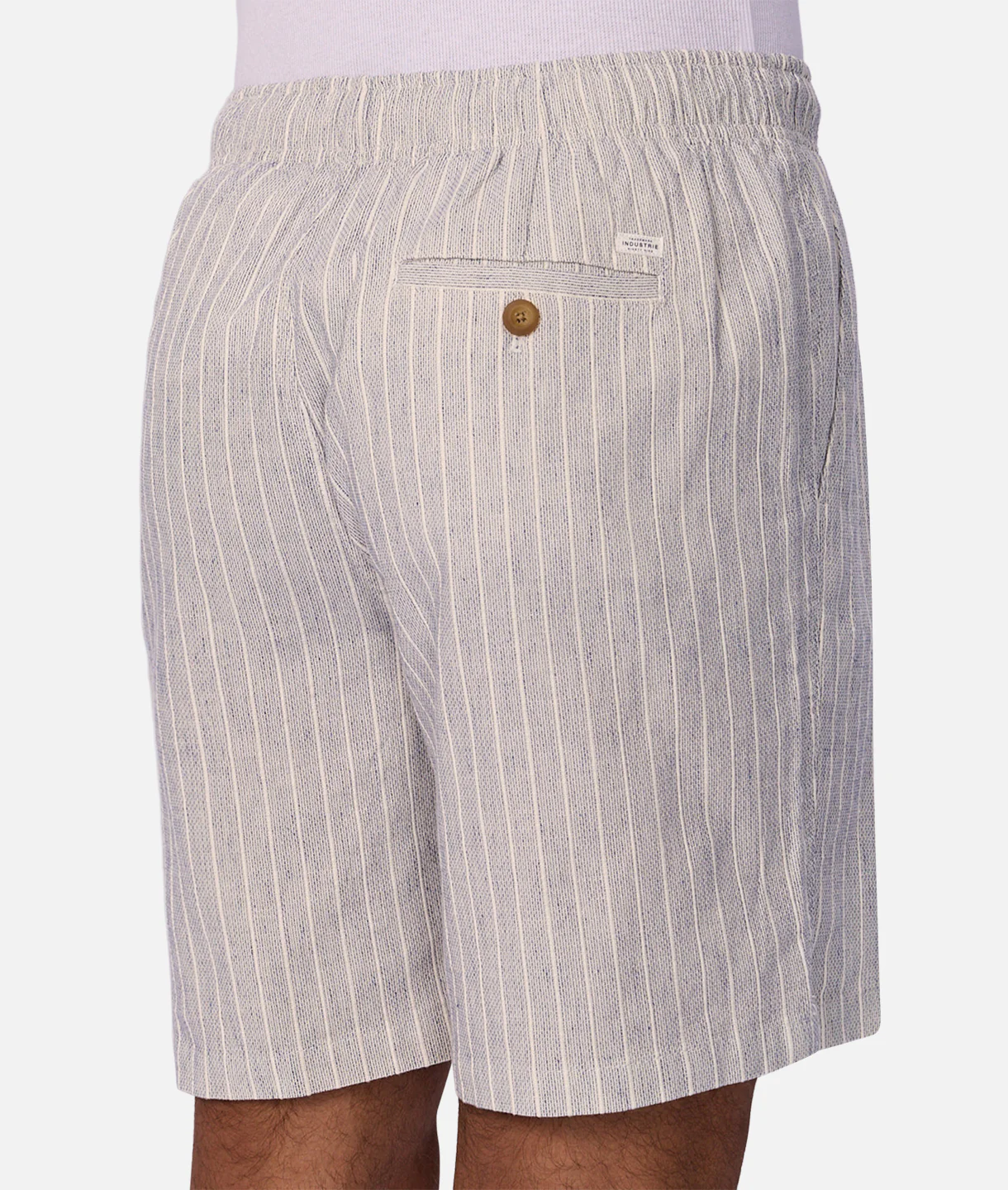The La Brava Linen Blend Short - Blue / Off White - Image 7