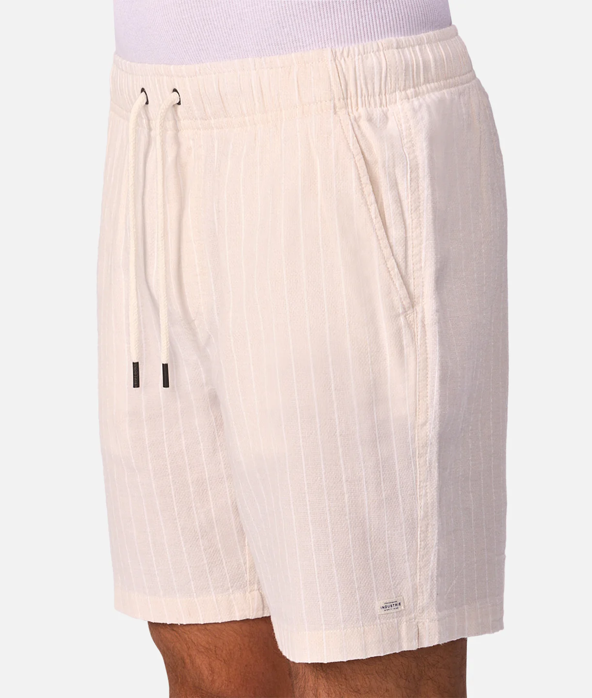 The La Brava Linen Blend Short - Wheat / Off White - Image 6