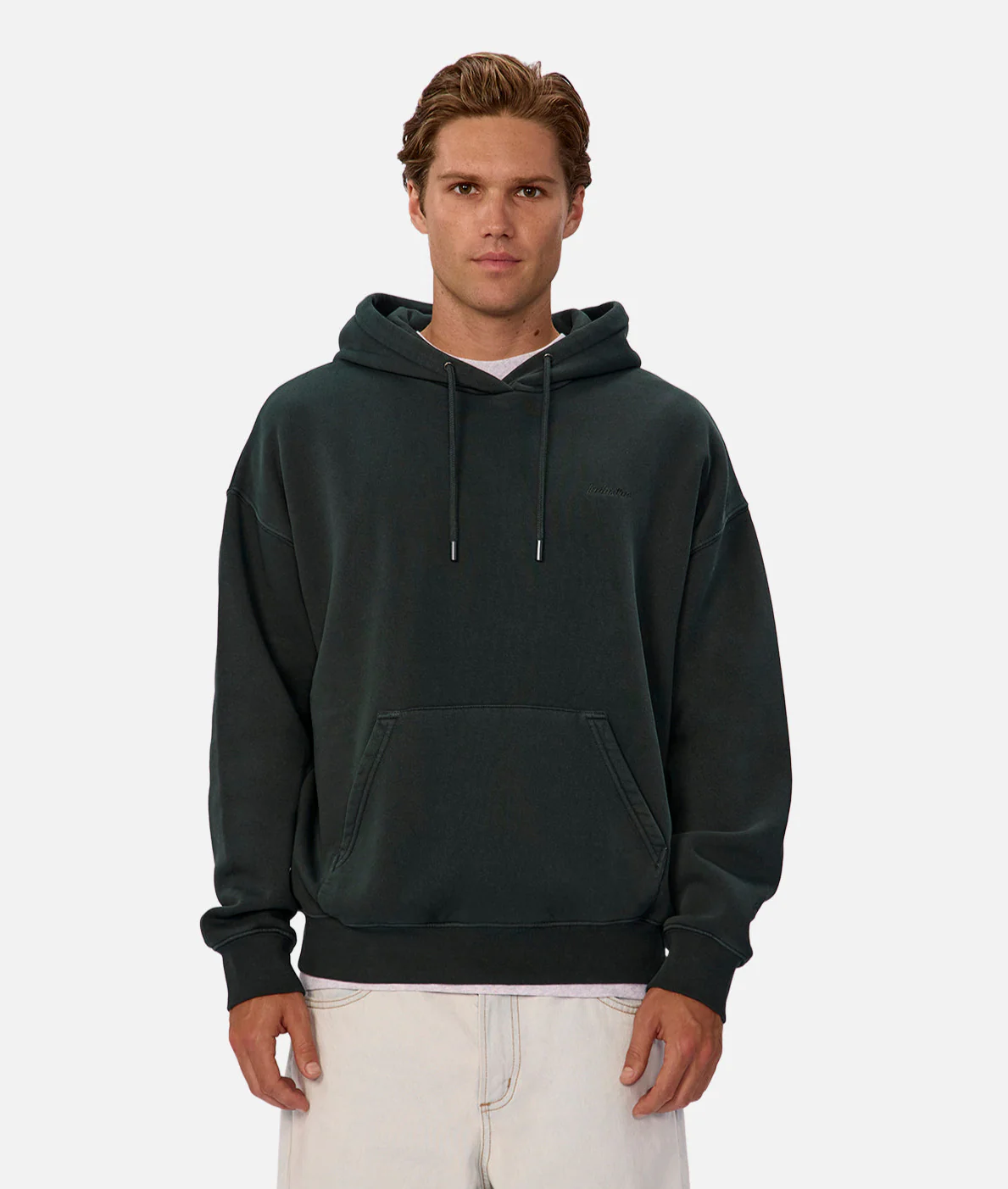 The New Del Sur Washed Hoodie - Rich Green