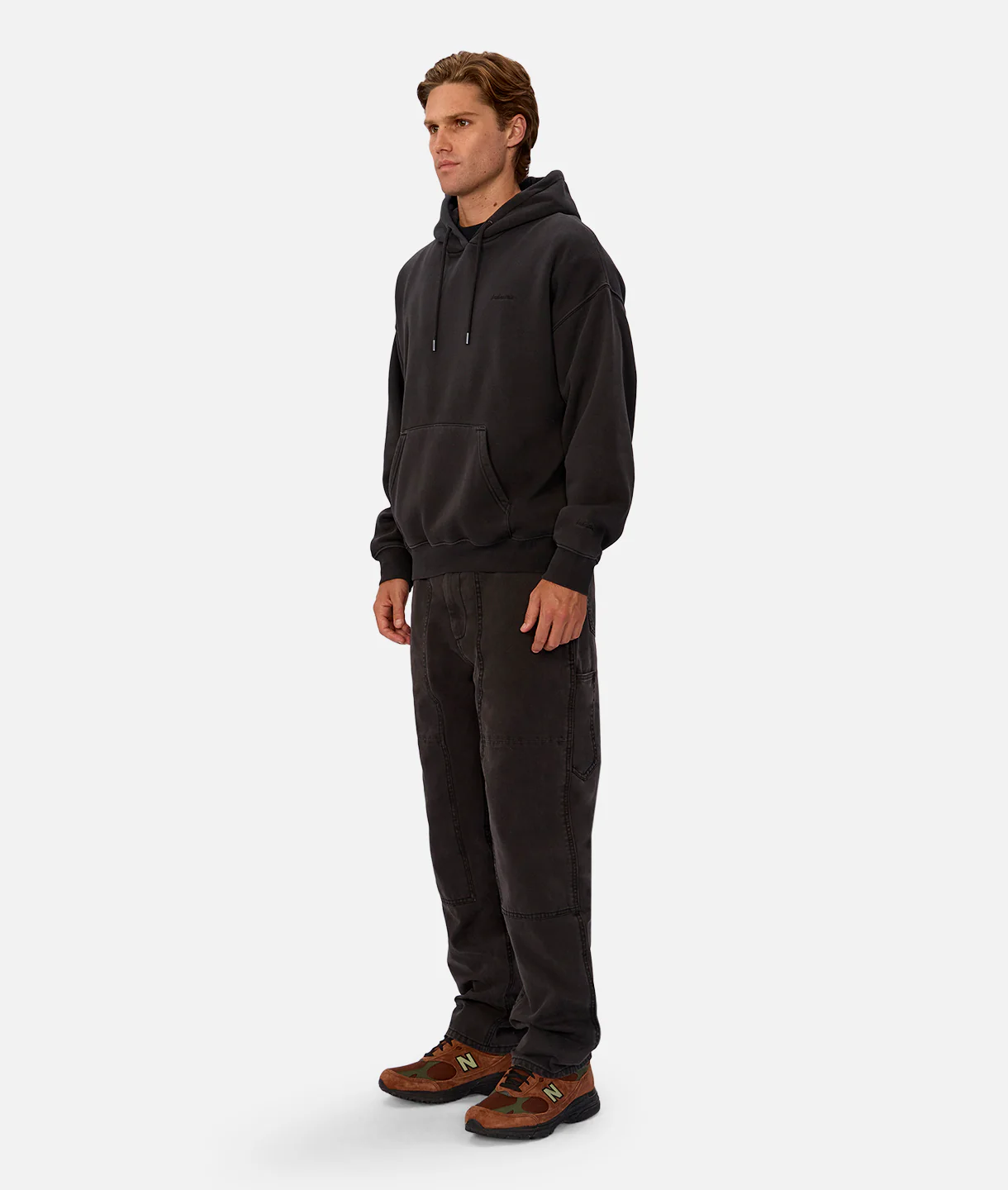 The New Del Sur Washed Hoodie - Washed Black - Image 3
